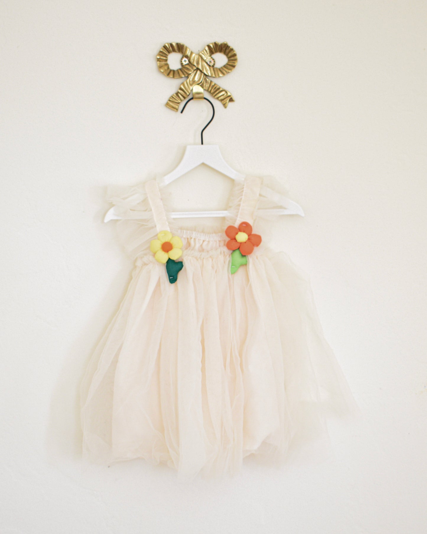 tulle flower Dress / 9-12 months