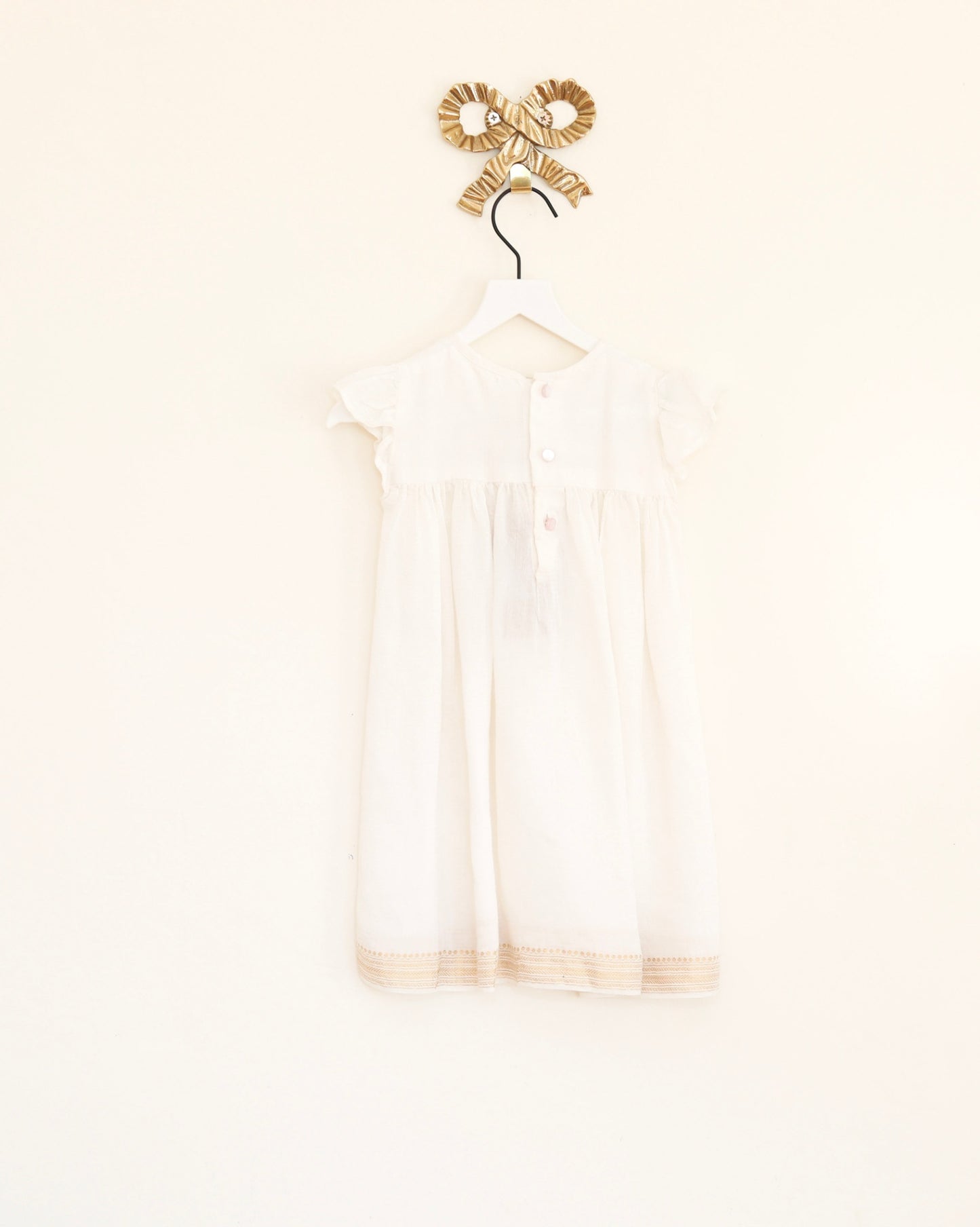 vintage white Dress 0-3 months