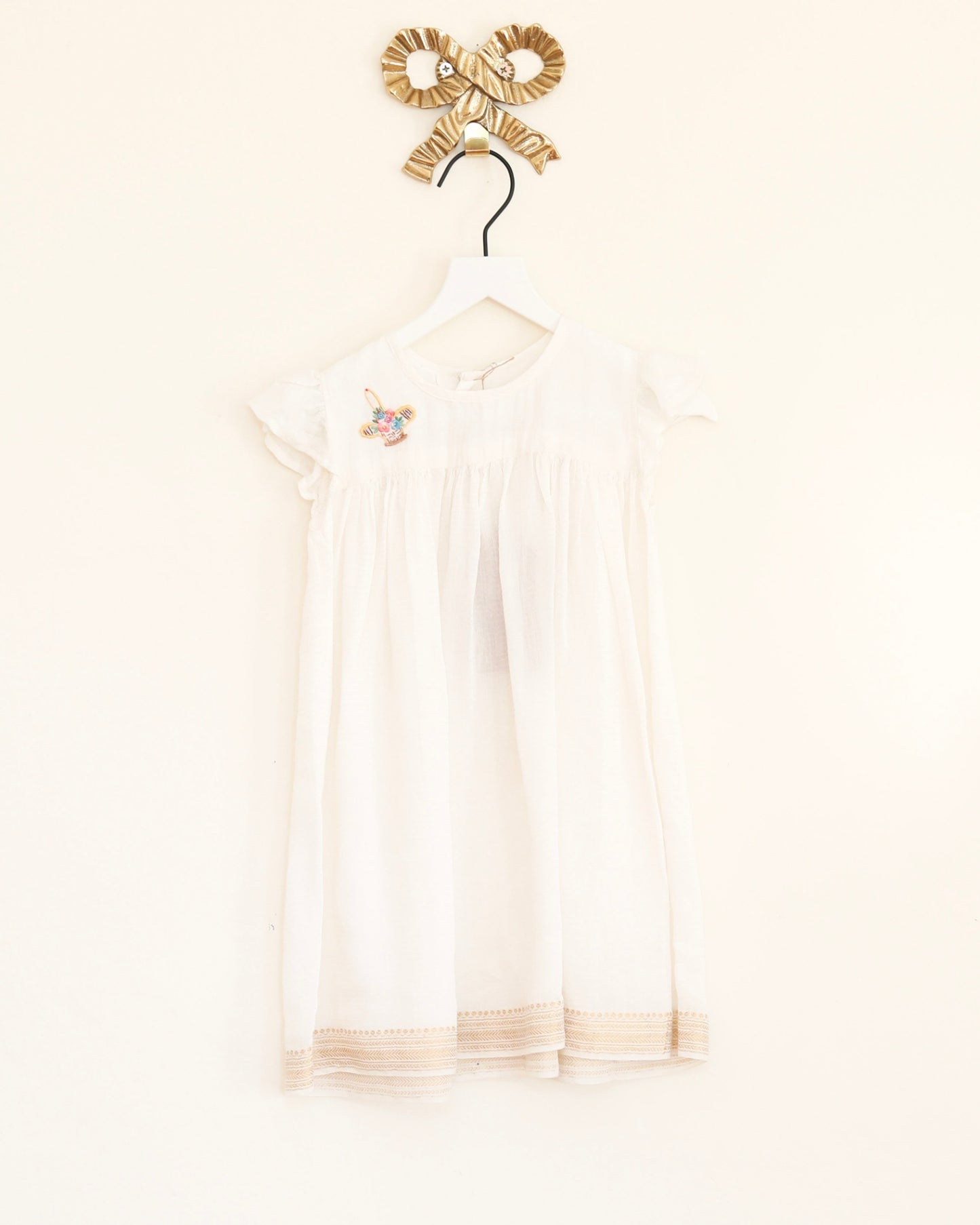 vintage white Dress 0-3 months