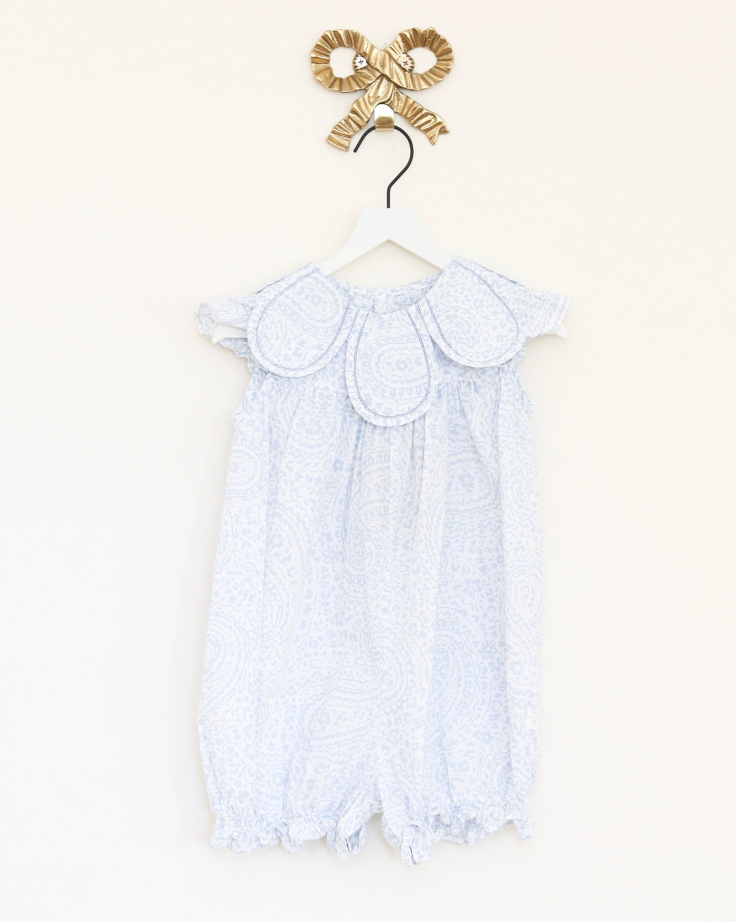 Sophie & Lucas Petal Collar Paisley Playsuit / 2T