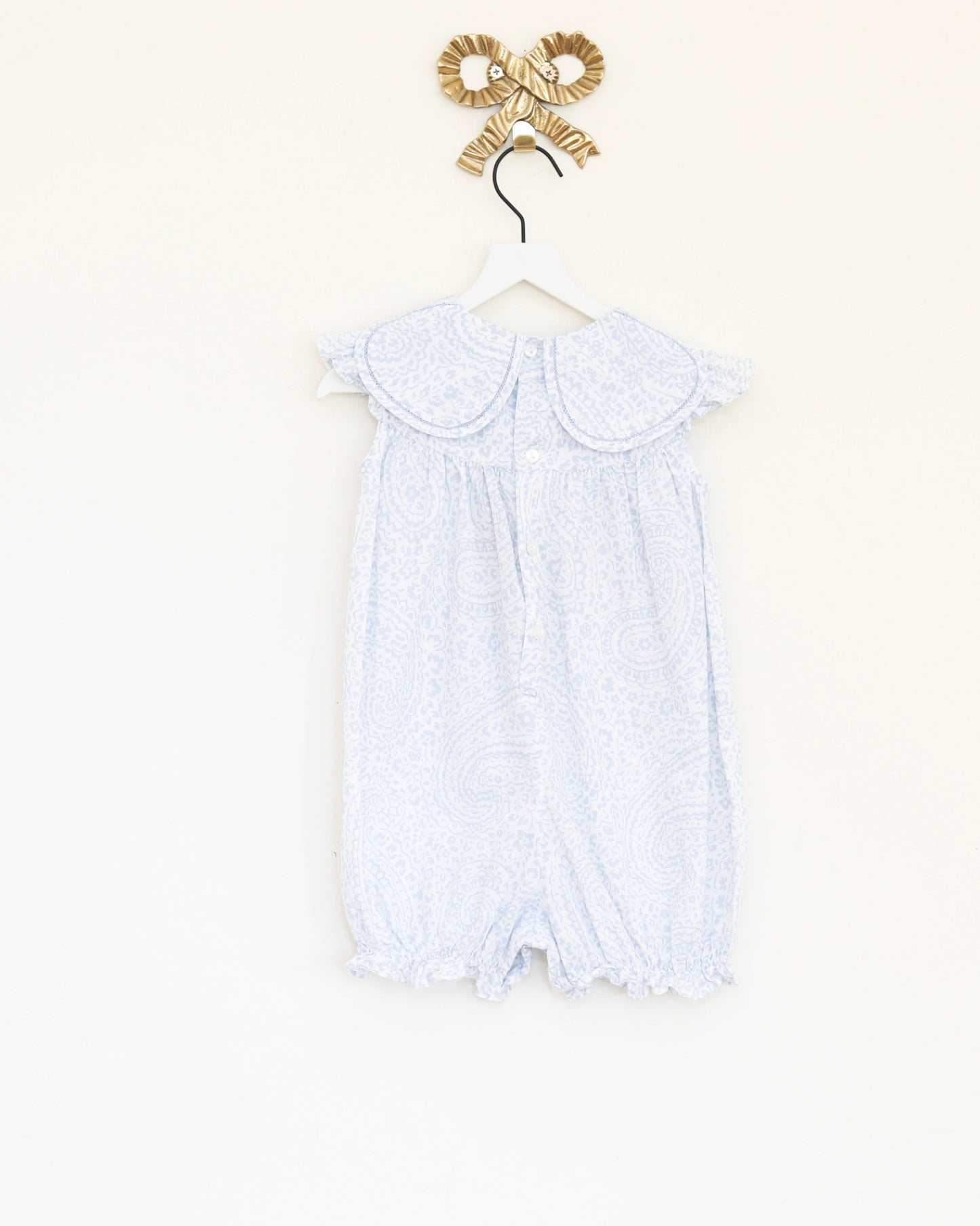 Sophie & Lucas Petal Collar Paisley Playsuit / 2T