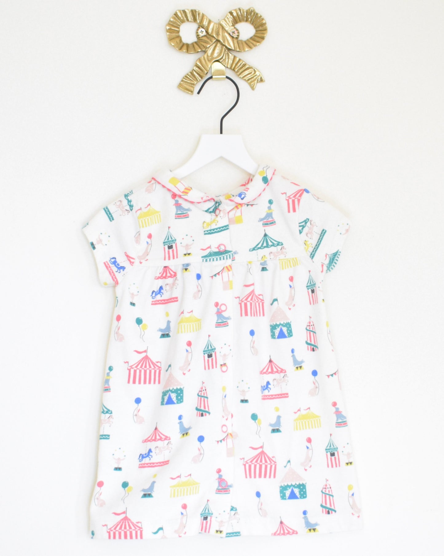 mini boden carousel dress / 6-12 months