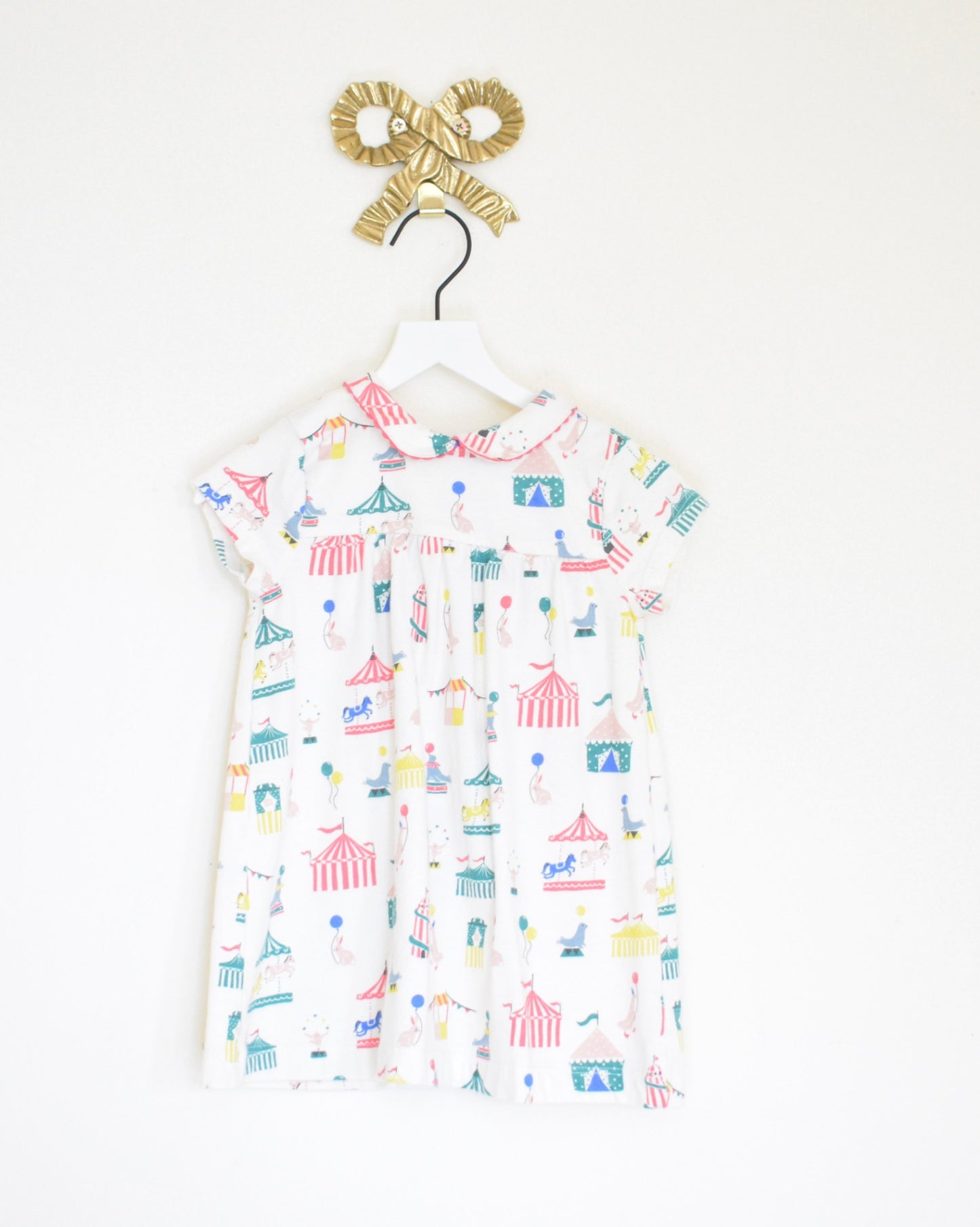 mini boden carousel dress / 6-12 months