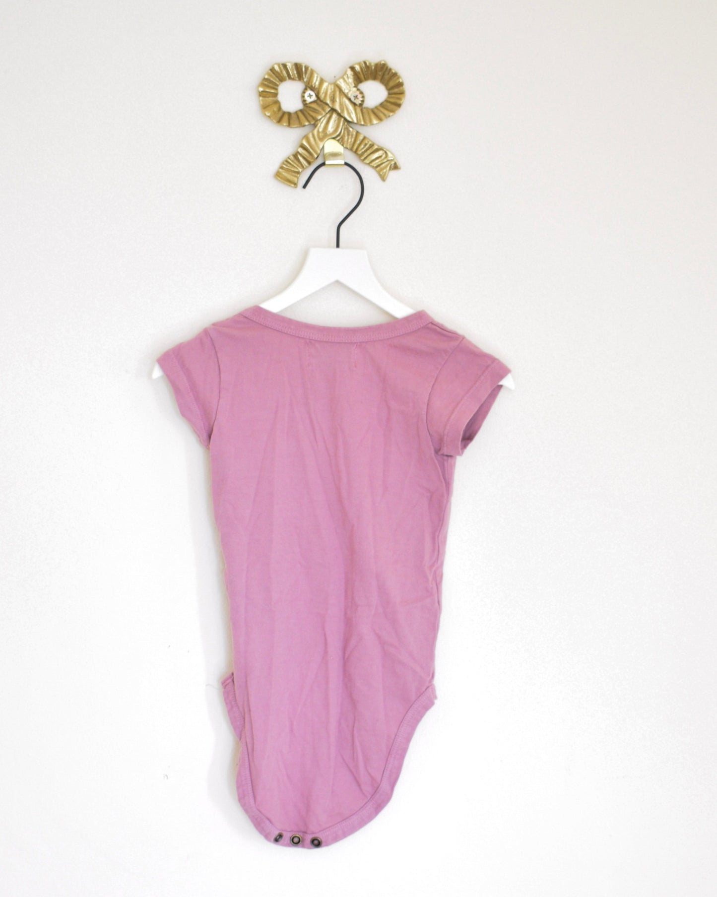 bobo choses mauve planter onesie / 6-12 months