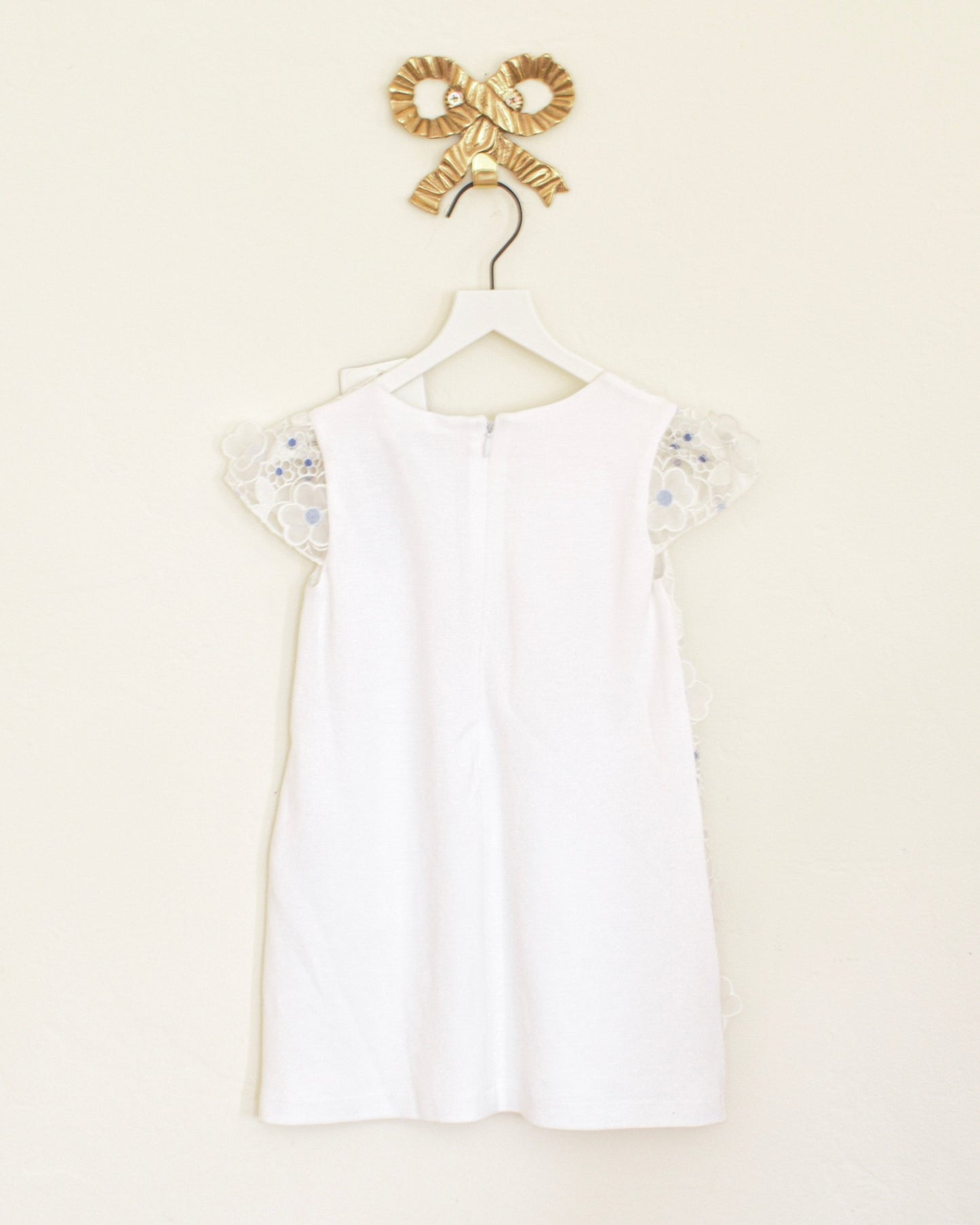 Mayoral Dress 24 months white with blue flowers