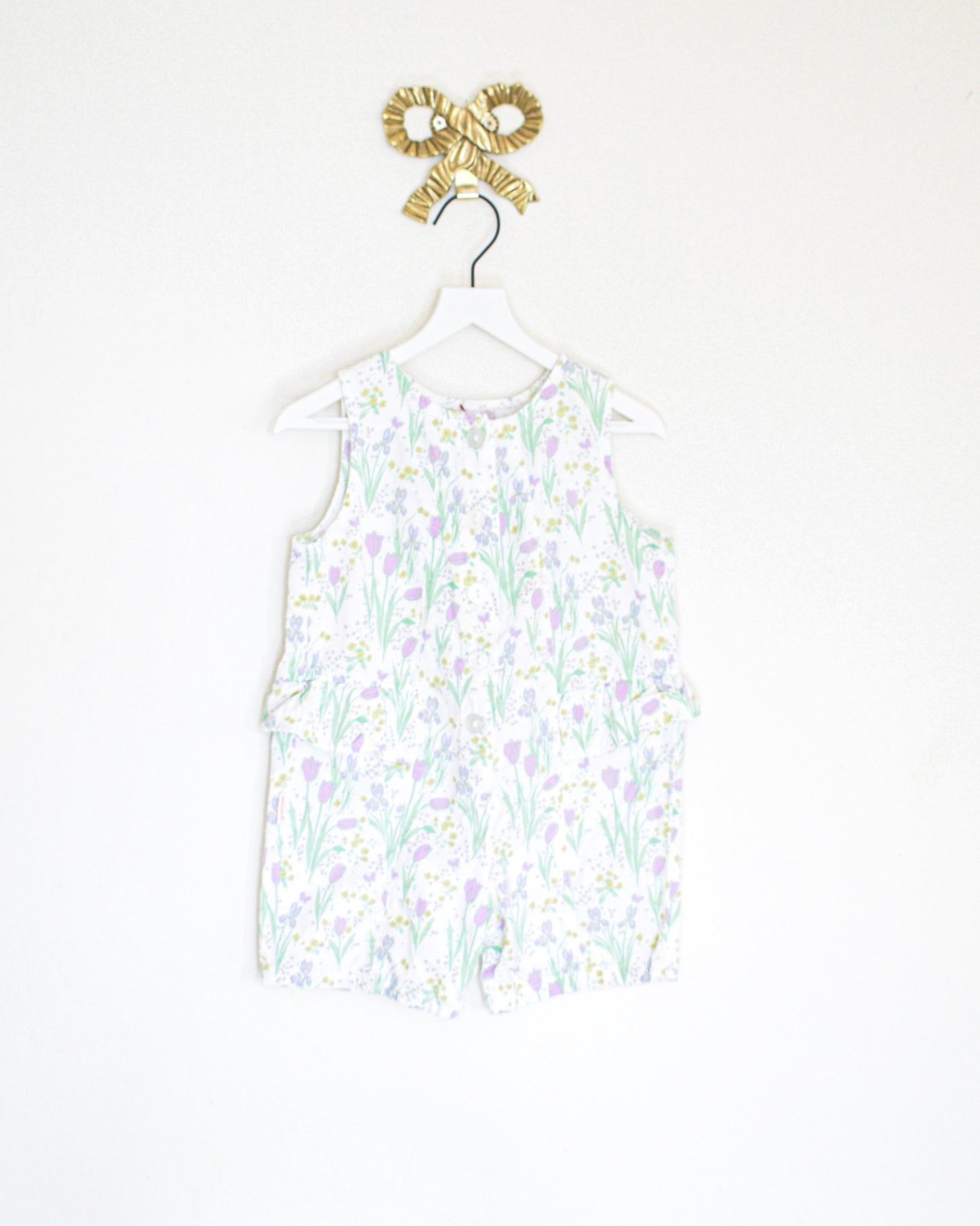 vintage tulip romper / 24 months