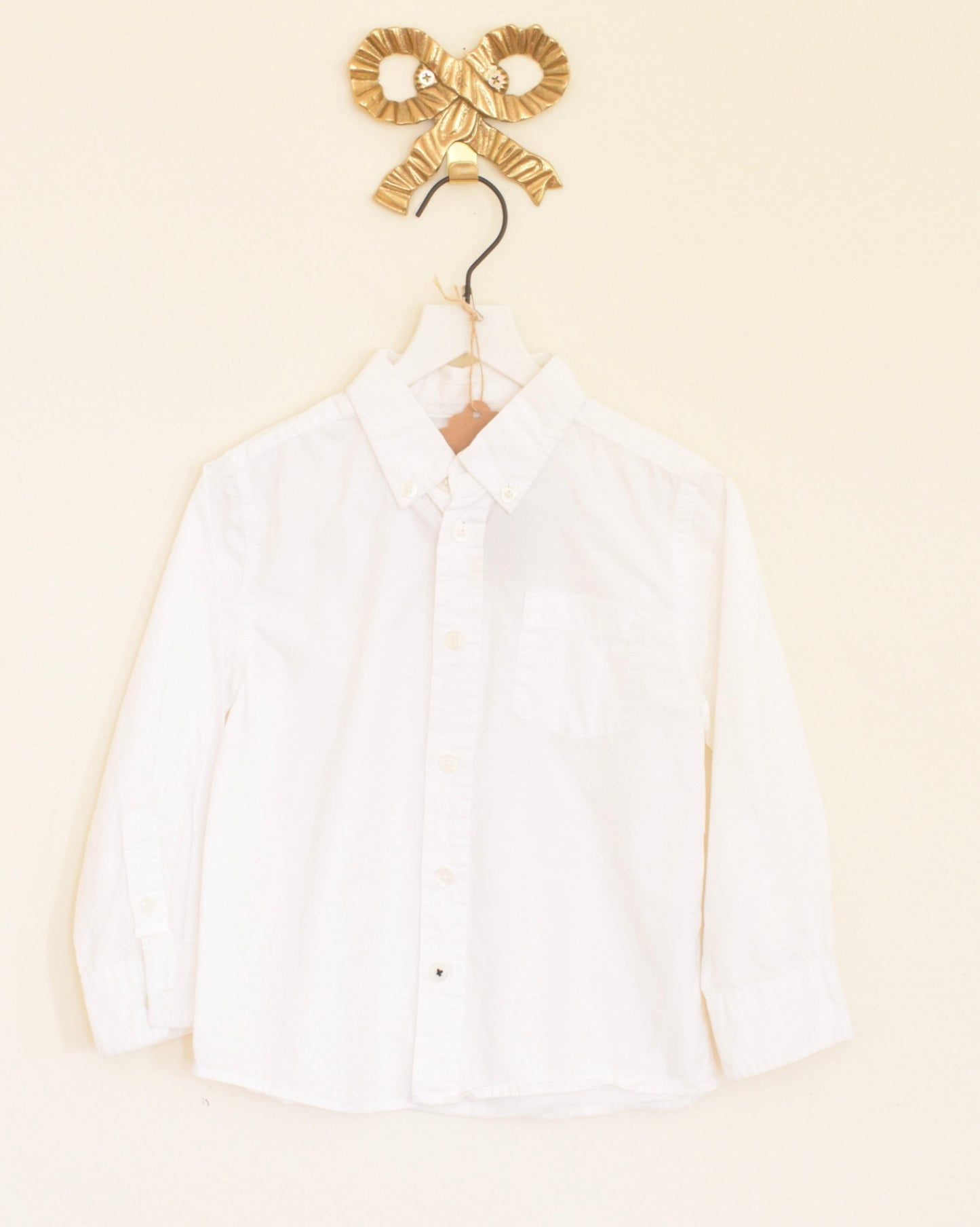 C’est la Fête des Kids White Button Down / 3T