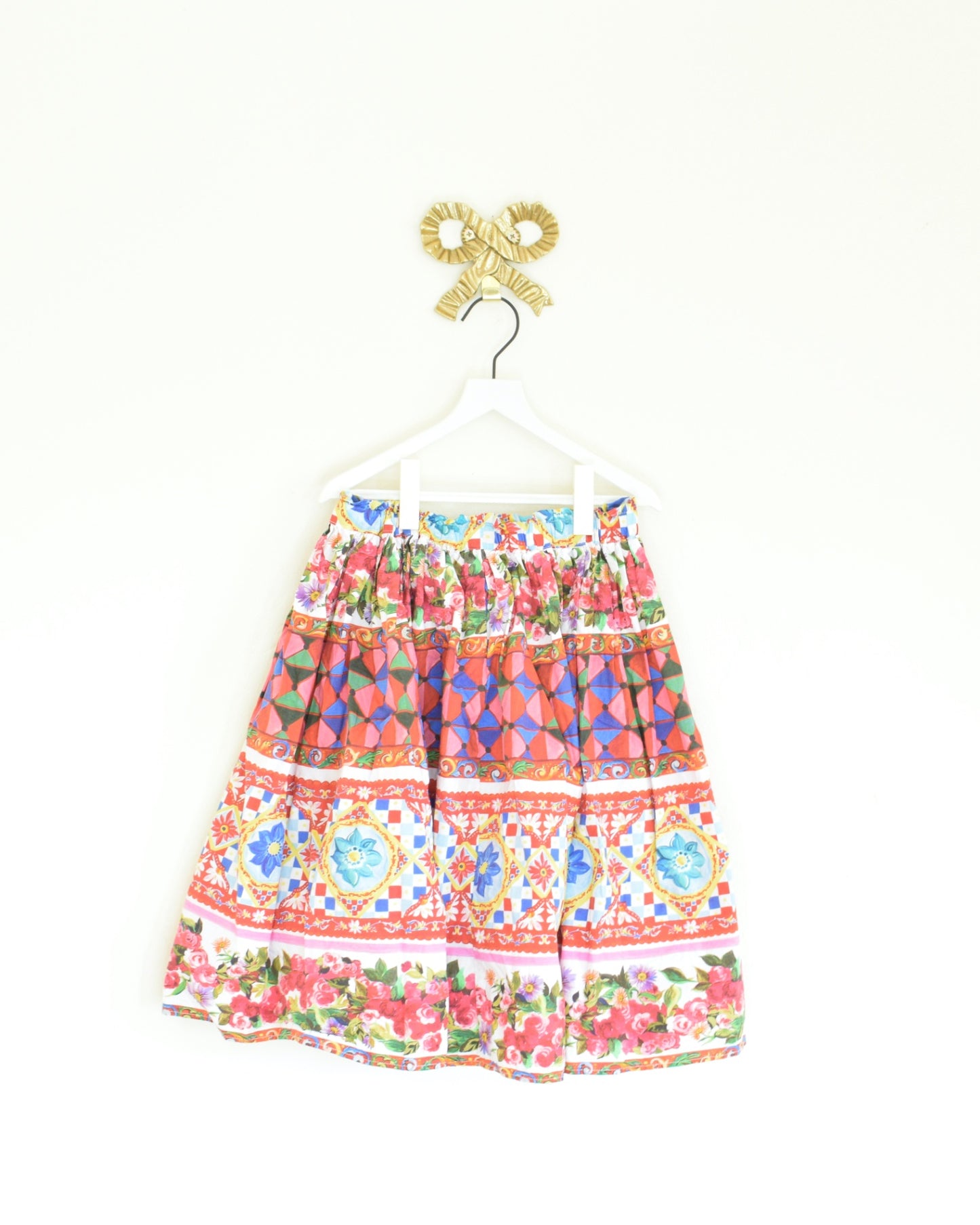 Carnival Tapestry Cotton Skirt / S