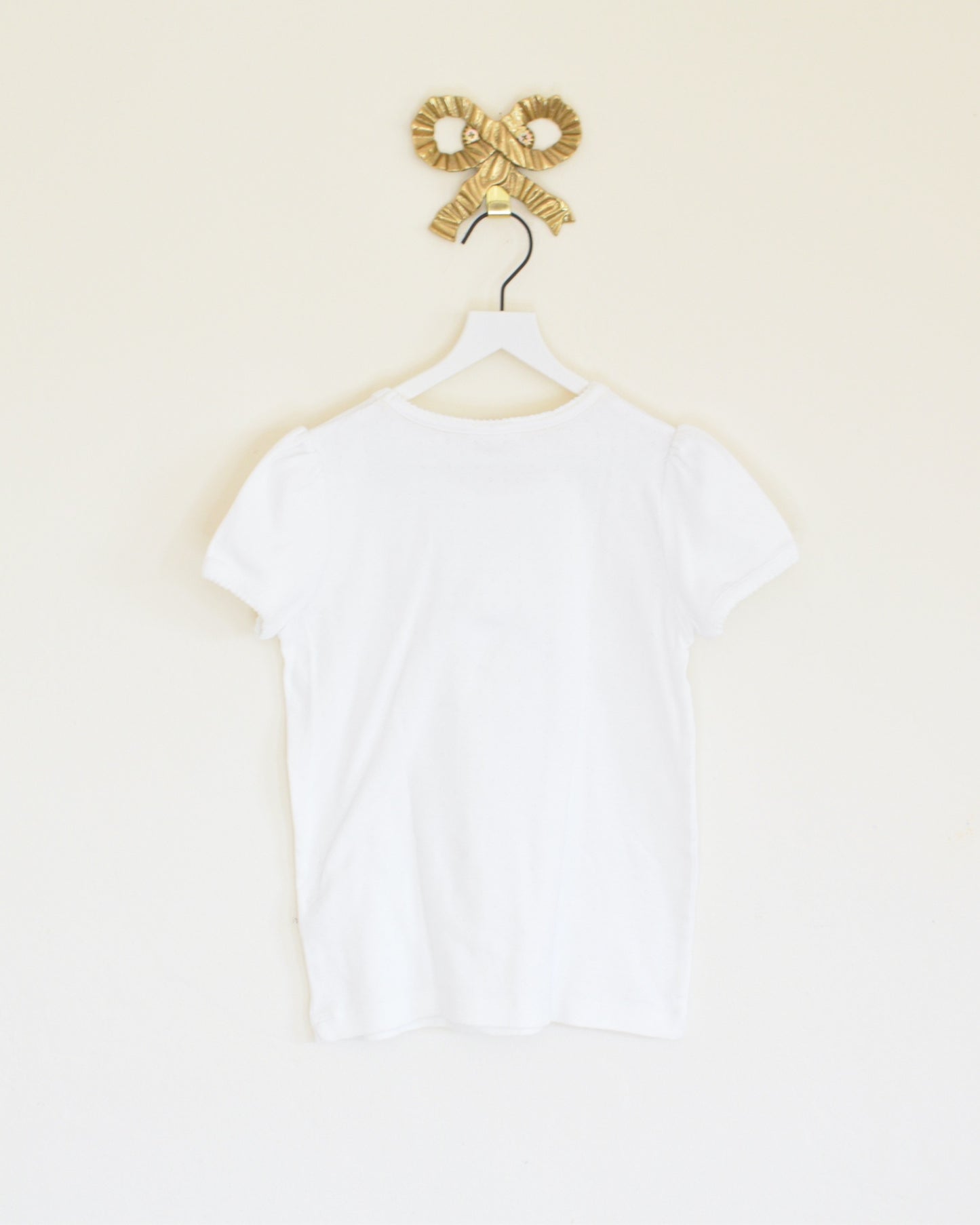 mini boden Pointelle White T / 9