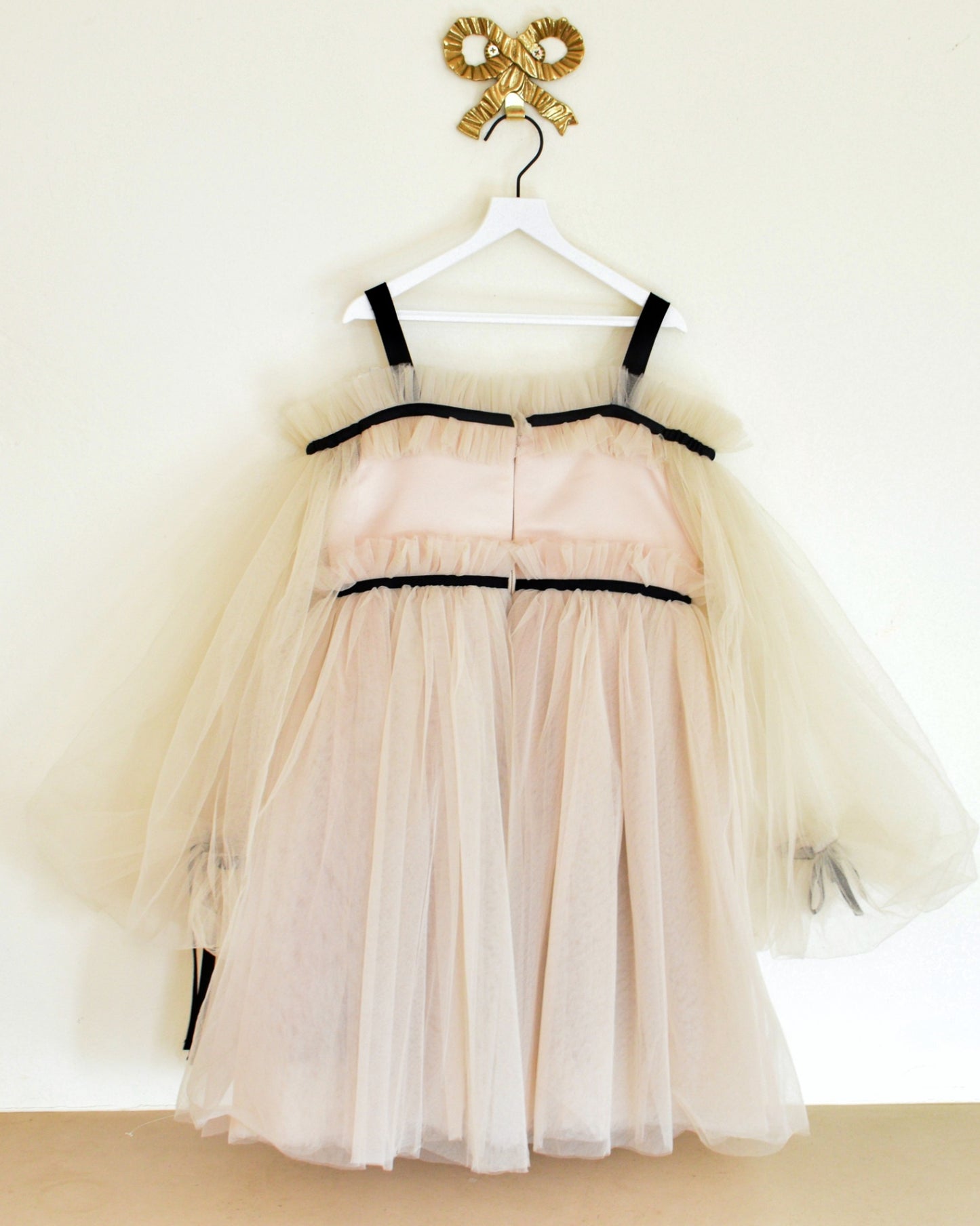 Petit Maison Kids Coco-Ivory Tulle Dress / 8