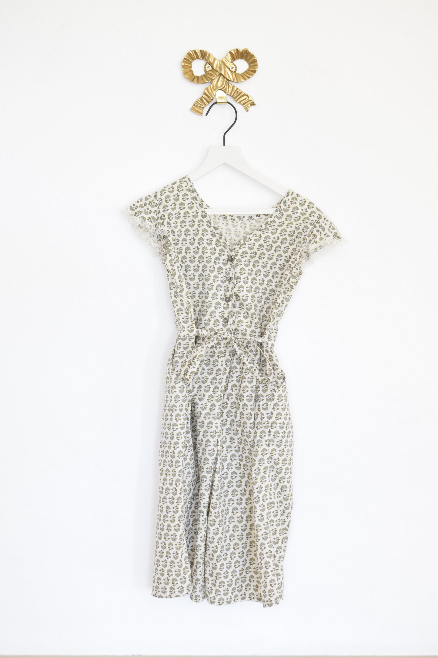 Louisiella Green Floral Playsuit / 3T