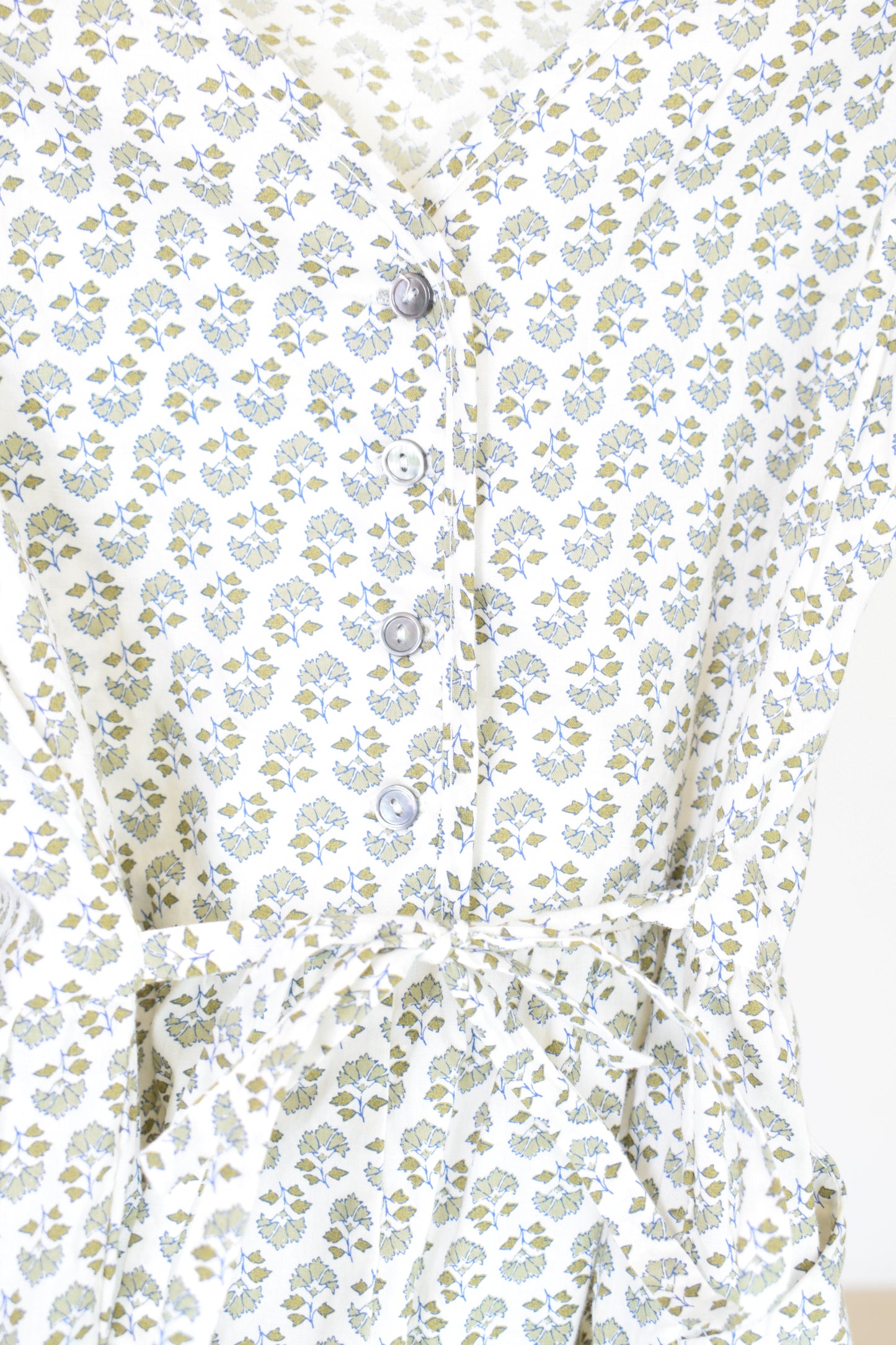 Louisiella Green Floral Playsuit / 3T