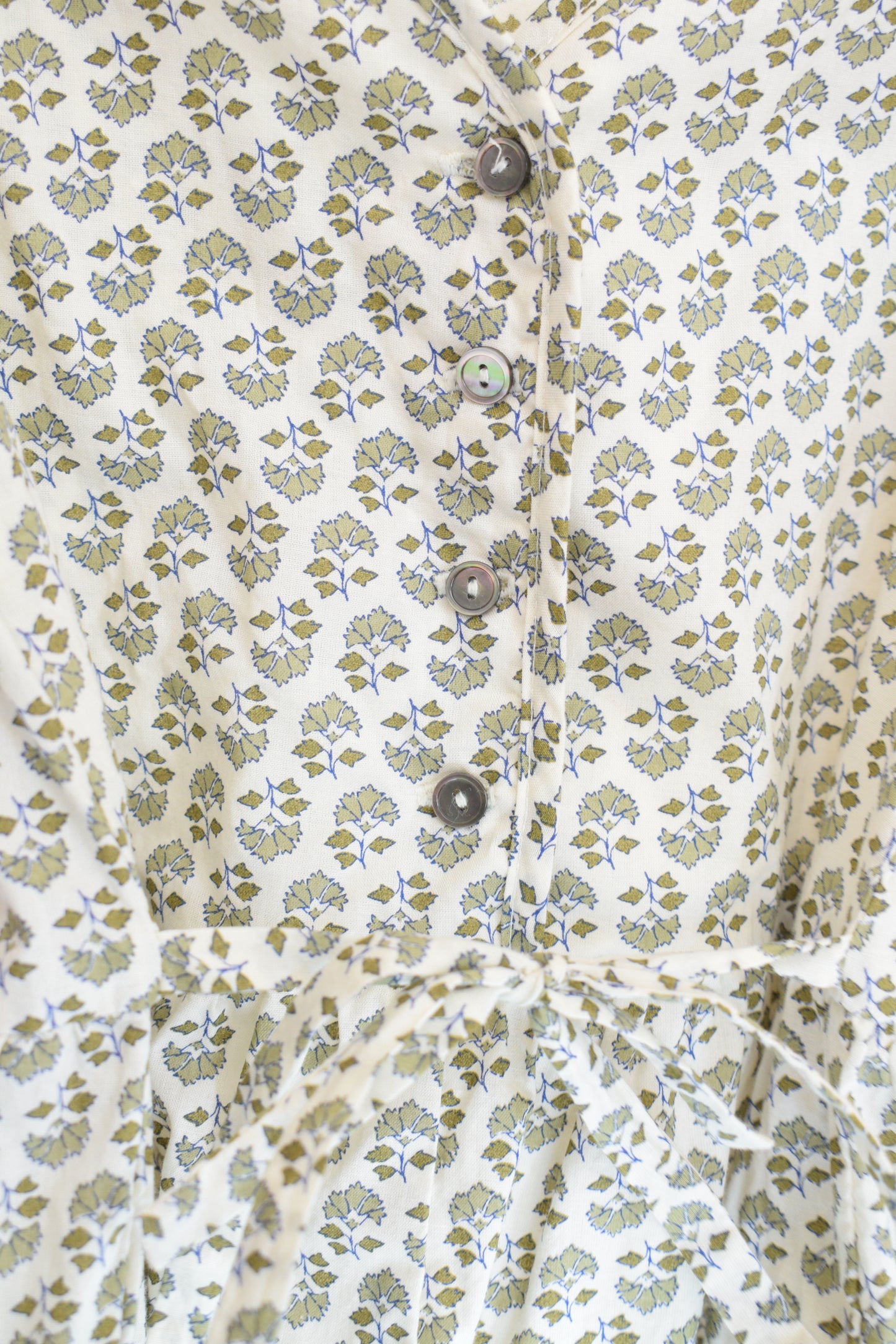 Louisiella Green Floral Playsuit / 3T