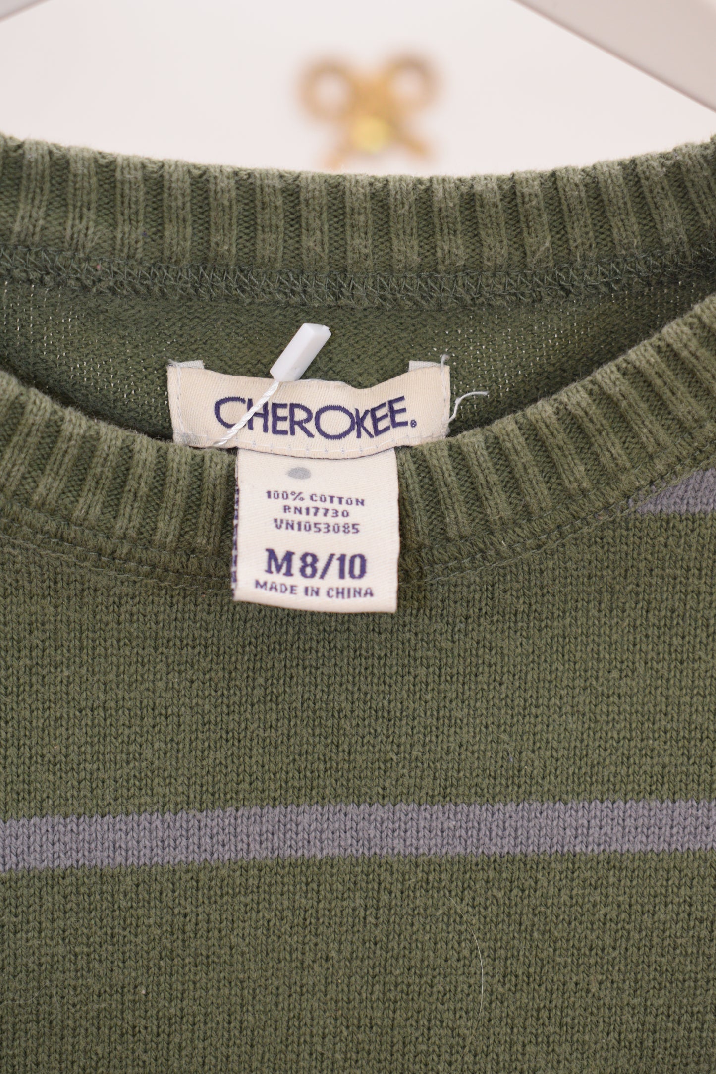 vintage Stripe Sweater / 8-10