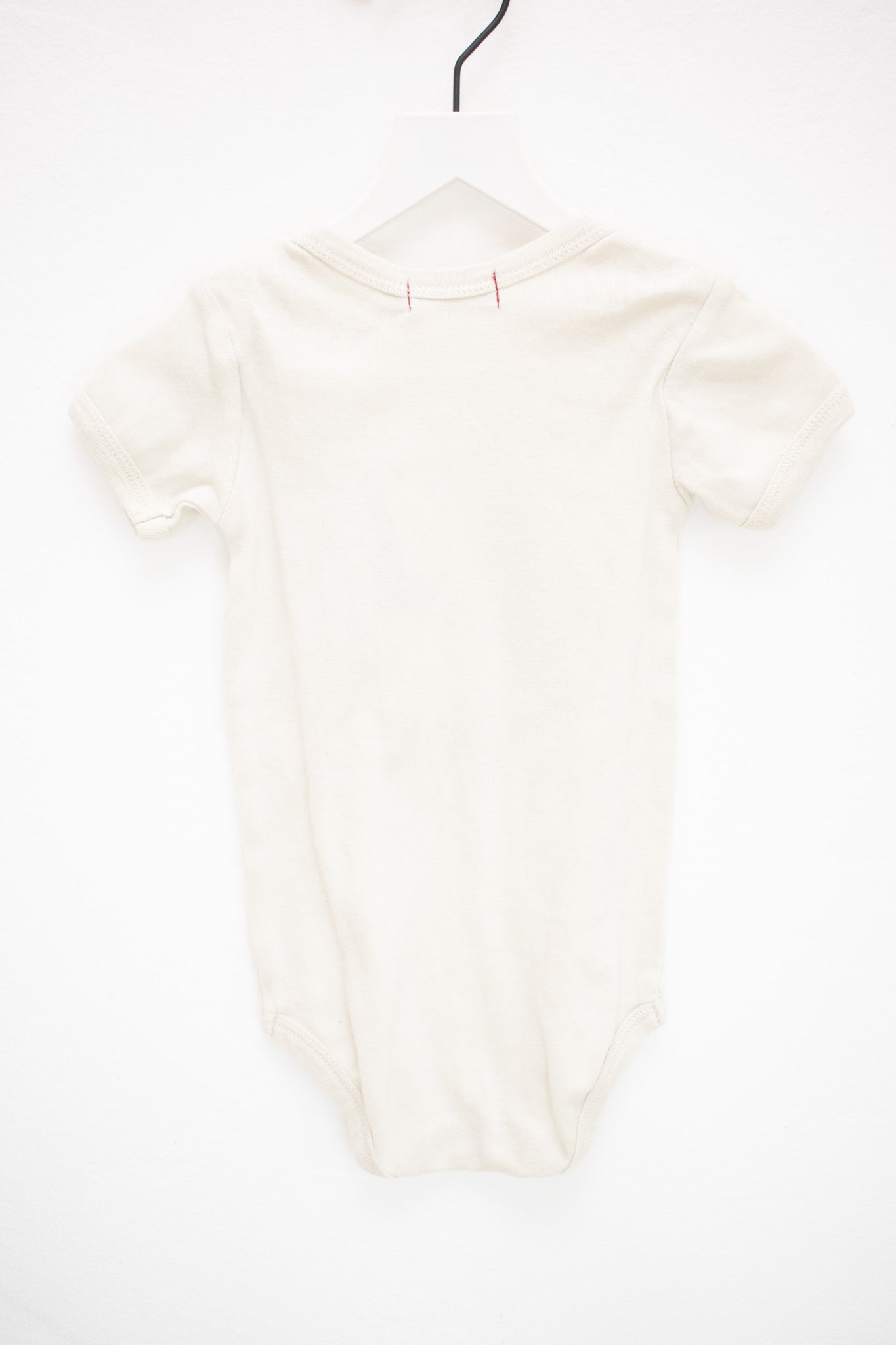 Milk Barn Chicken Appliqué Organic Cotton Short Sleeve One Piece / 3-6 months