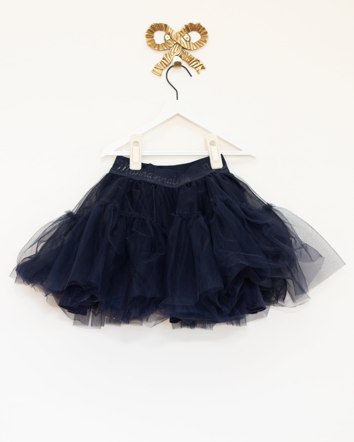 navy tulle skirt / 3-5T