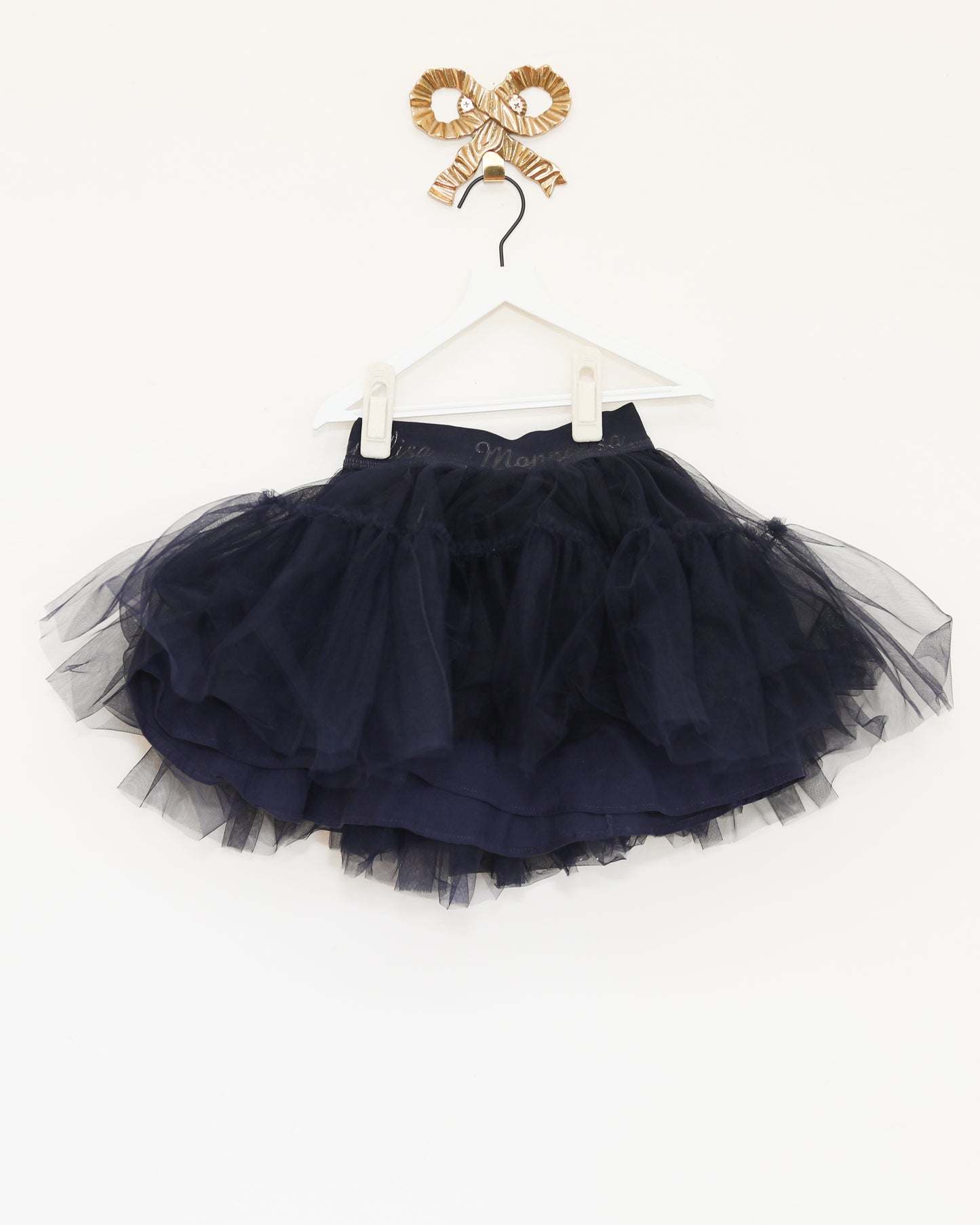 navy tulle skirt / 3-5T