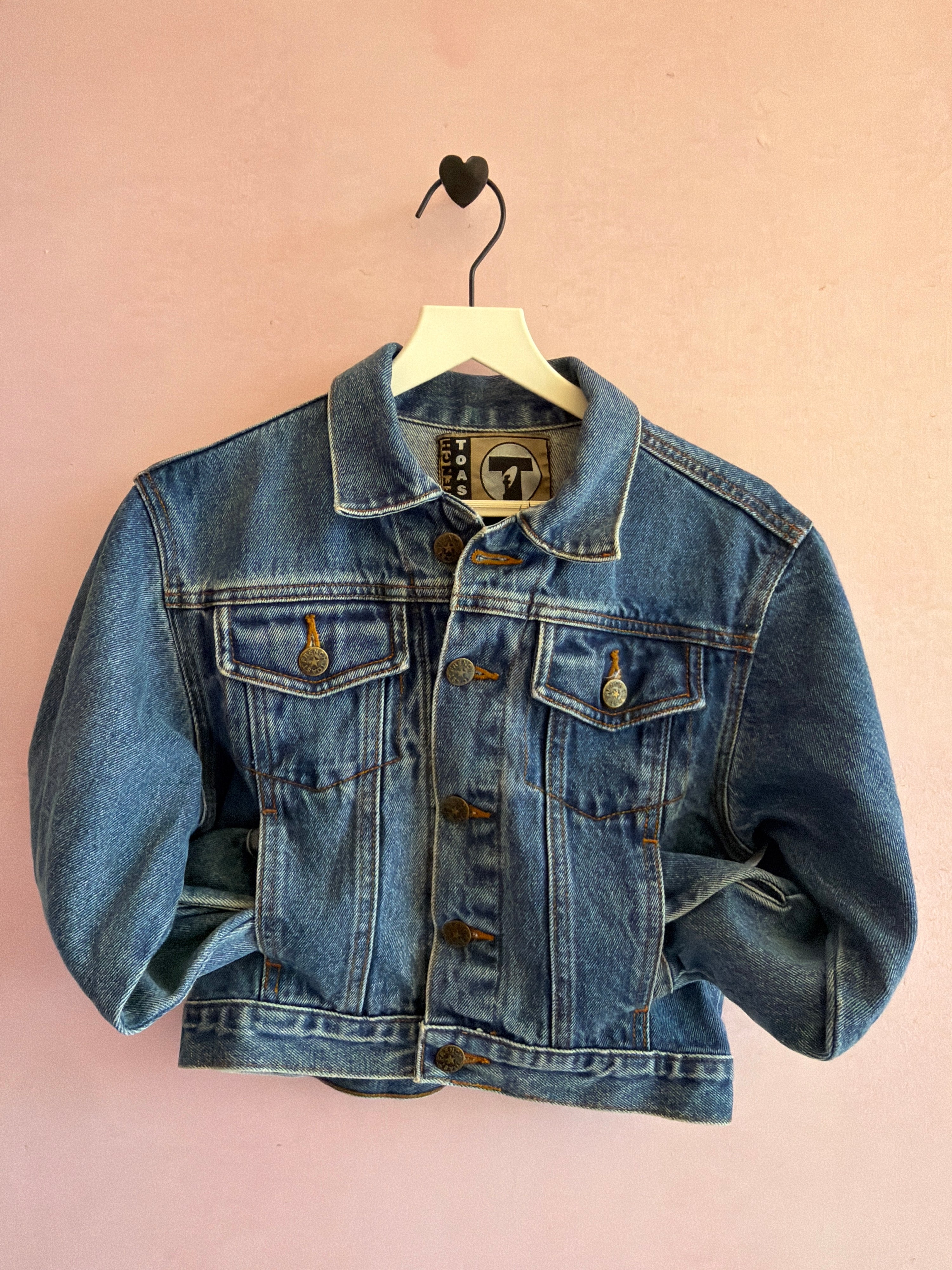 vintage 90s French Toast Denim Jacket / 6