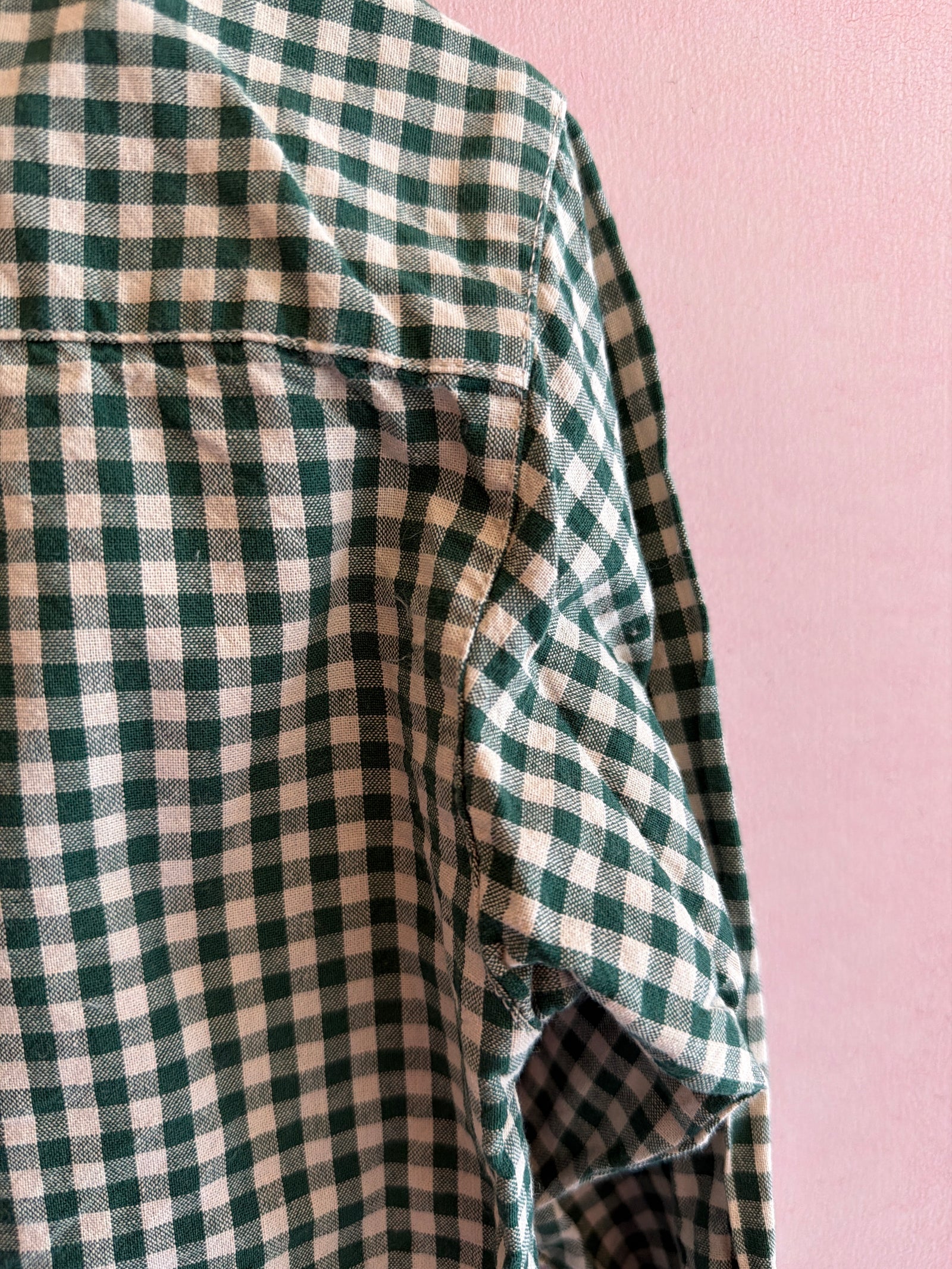 vintage st. peter trachten Green Check Floral Shirt / 6