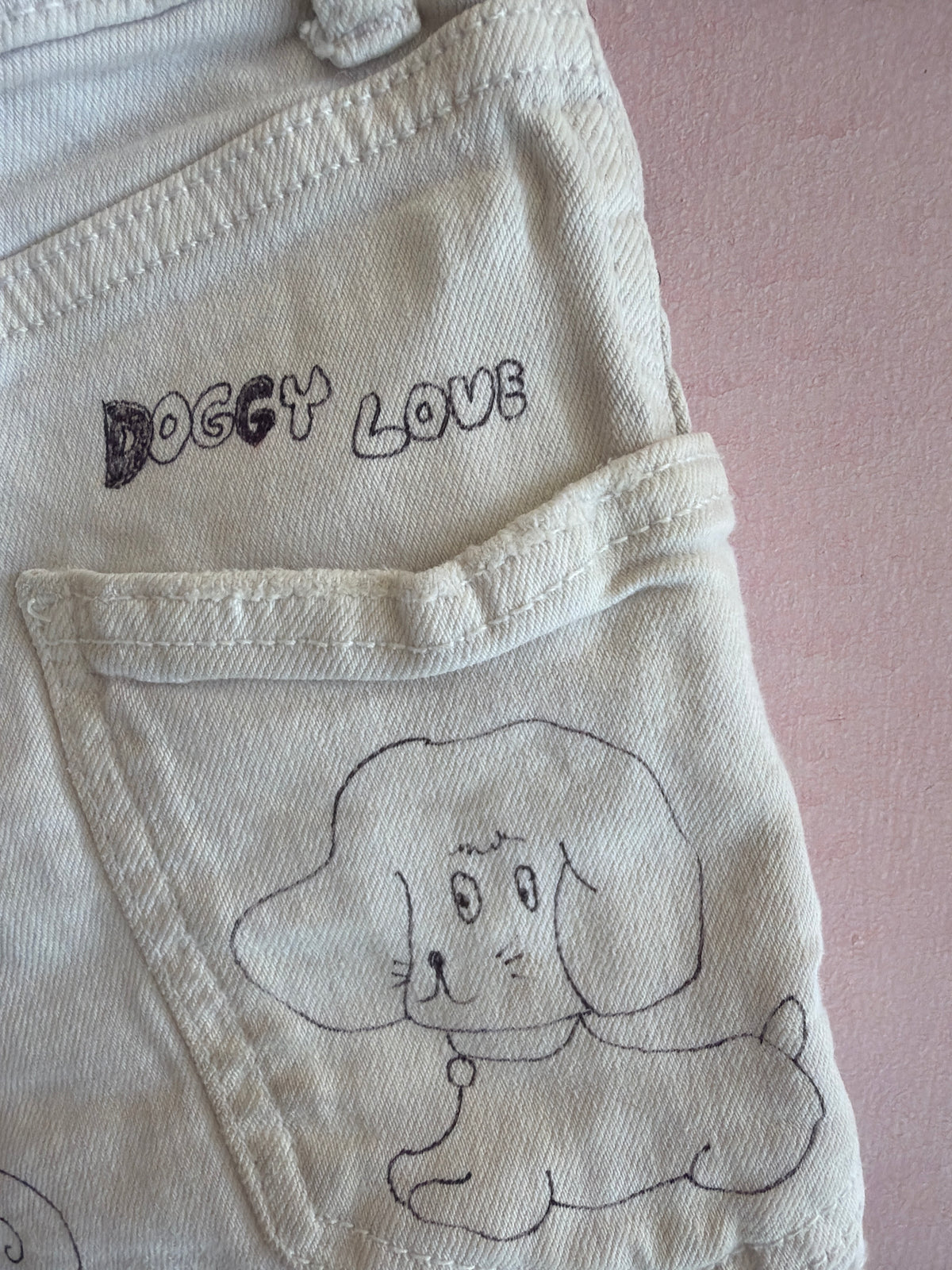 "Senior Cords" Style OFAK Puppy Cutoff Shorts / 8