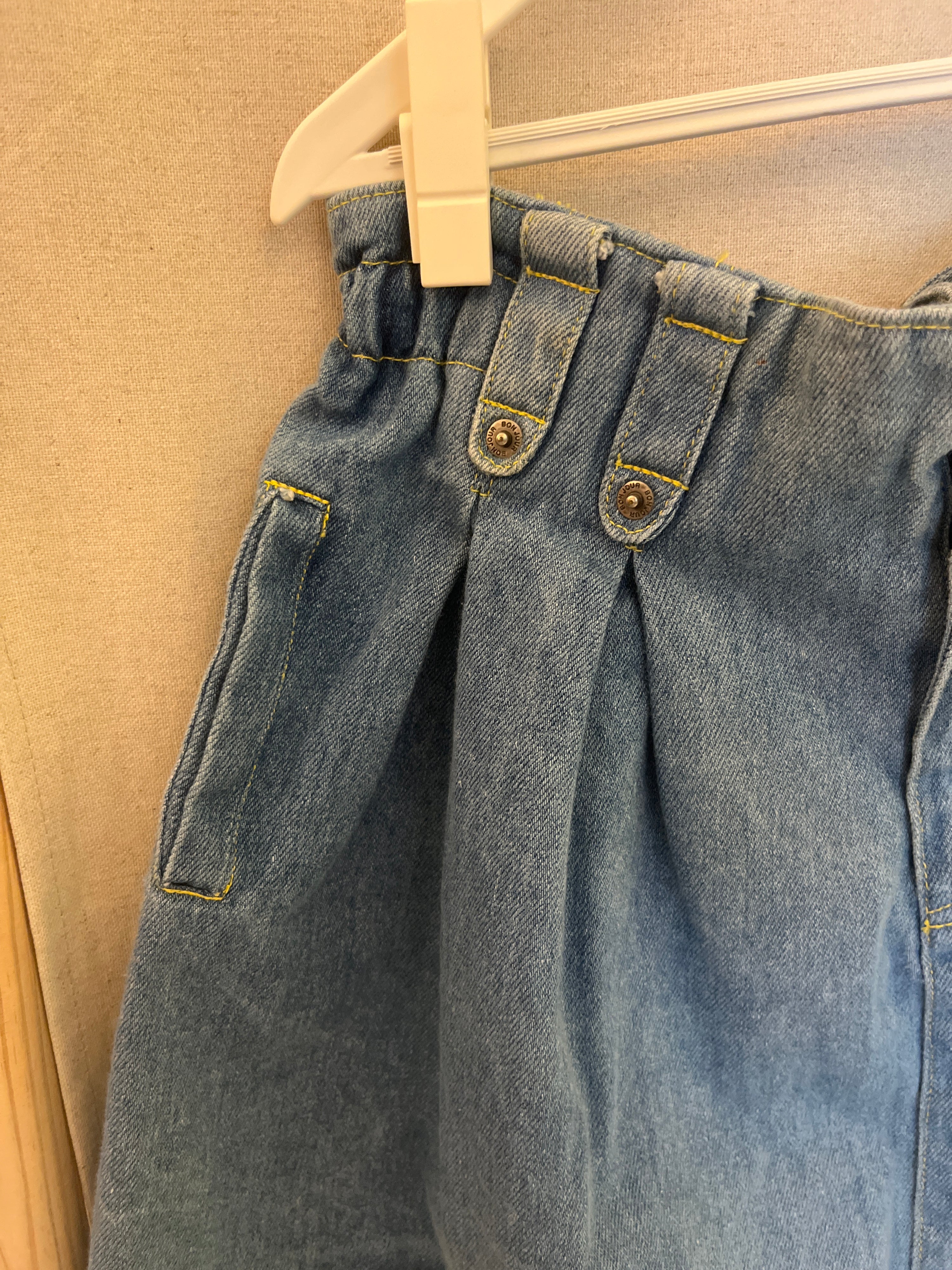 vintage french denim skirt / 6