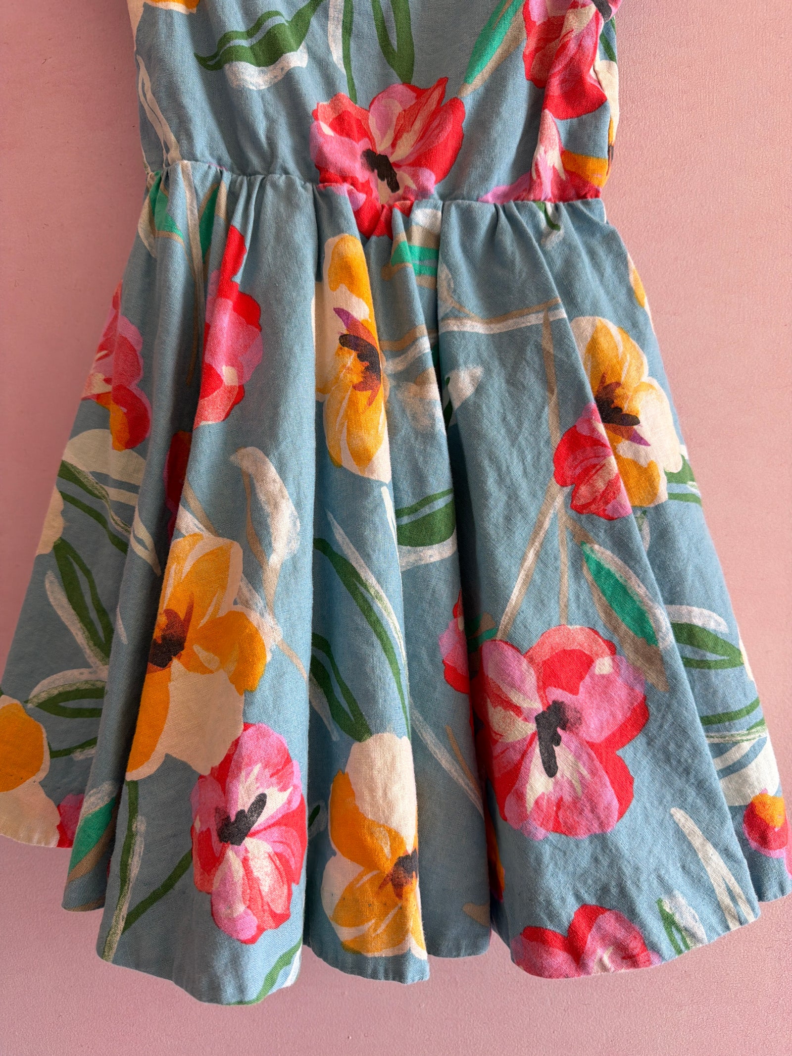 Tea Collection Linen Floral Dress / 7