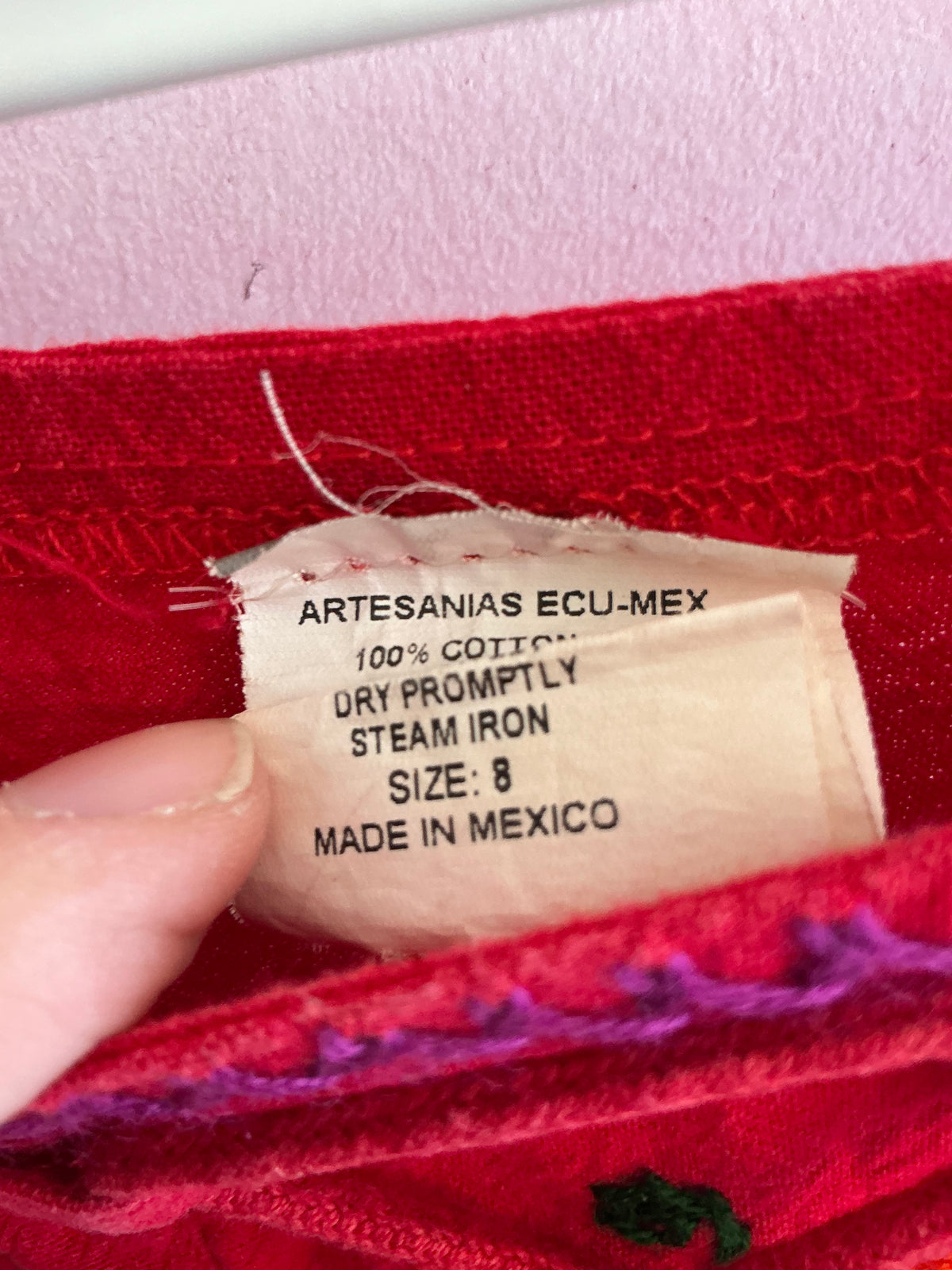 Mexico Red Heritage Dress / 6-8