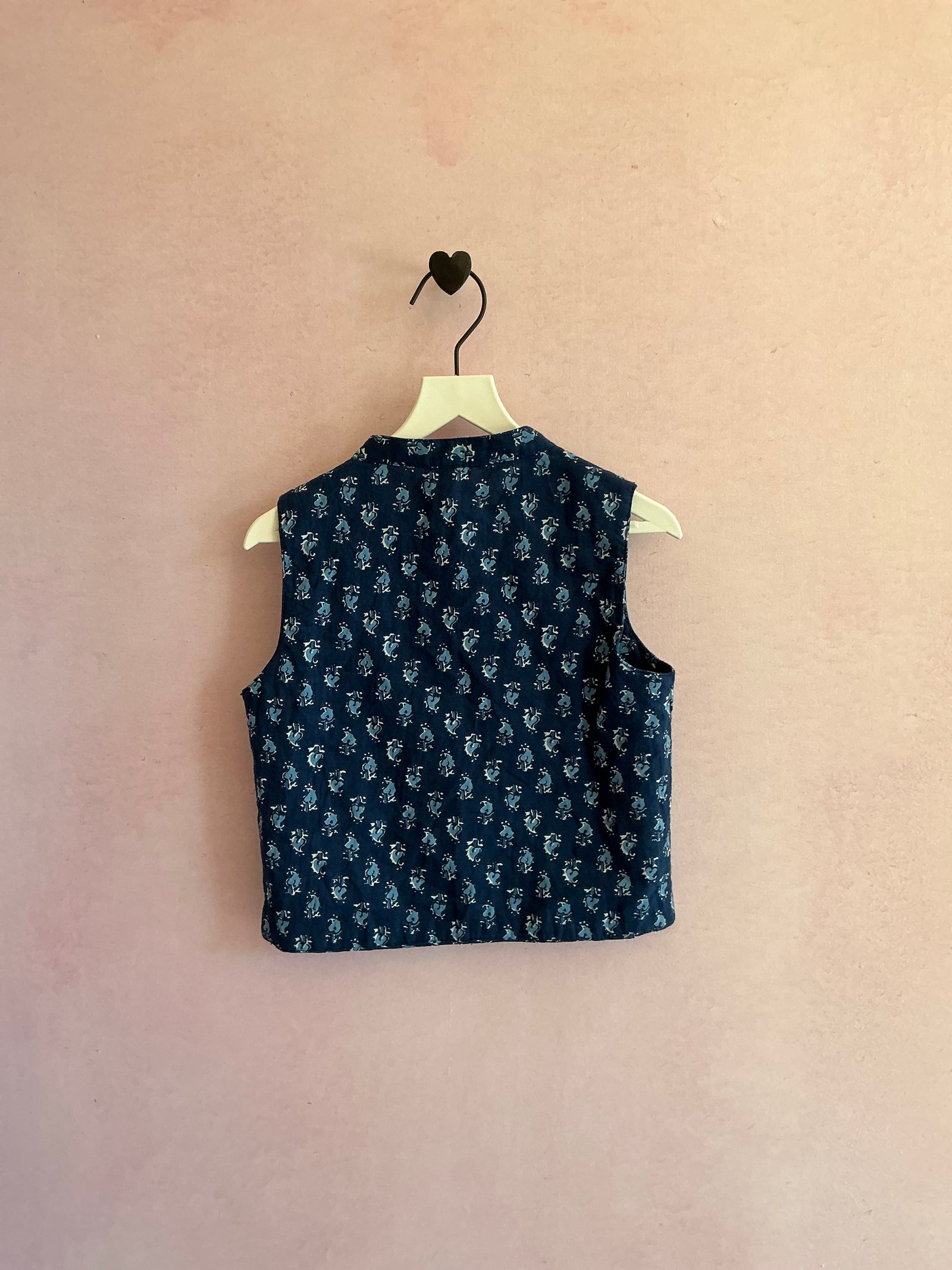 babyhug vintage blues button down tank top / 18-24