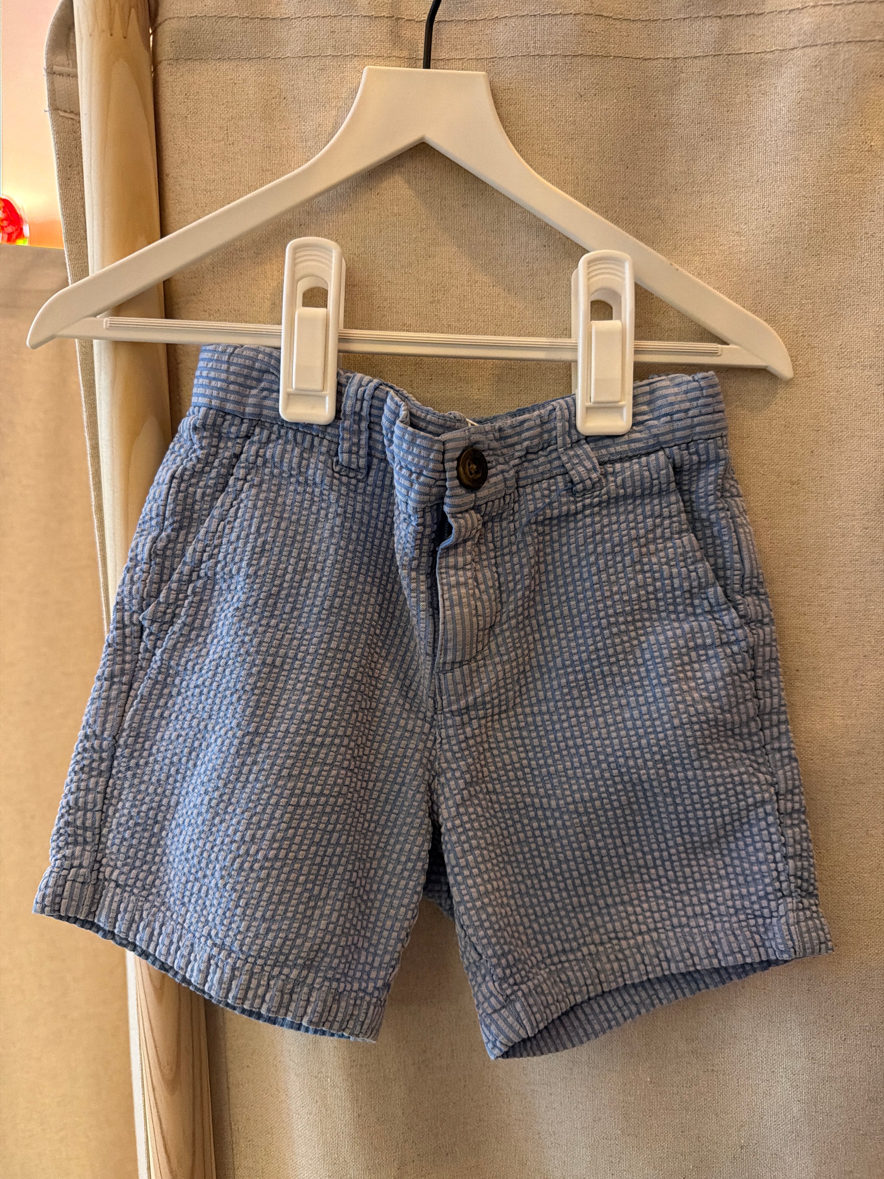 janie and jack Light Blue Stripe Shorts / 3