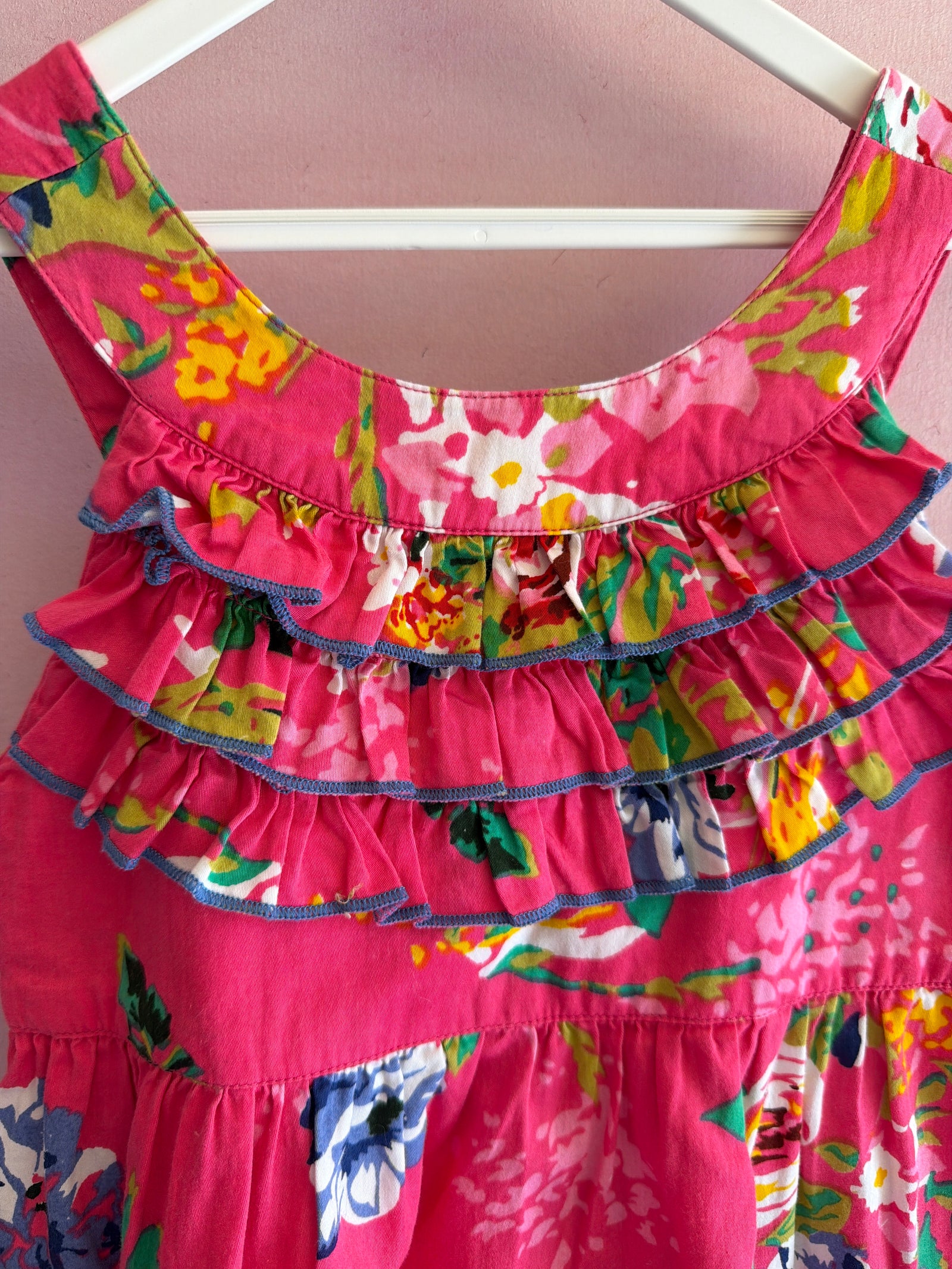 pihaluu Bright Pink Flower Dress / 6