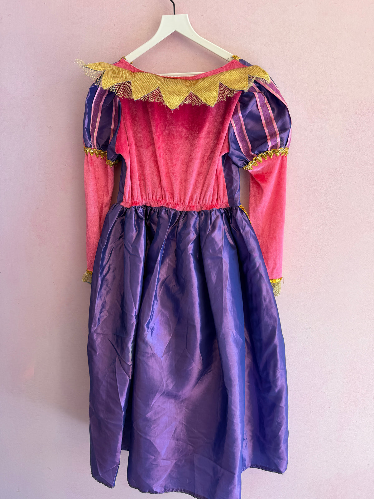 Girls Purple and Pink Princess Queen Play Costume Dress / M/L