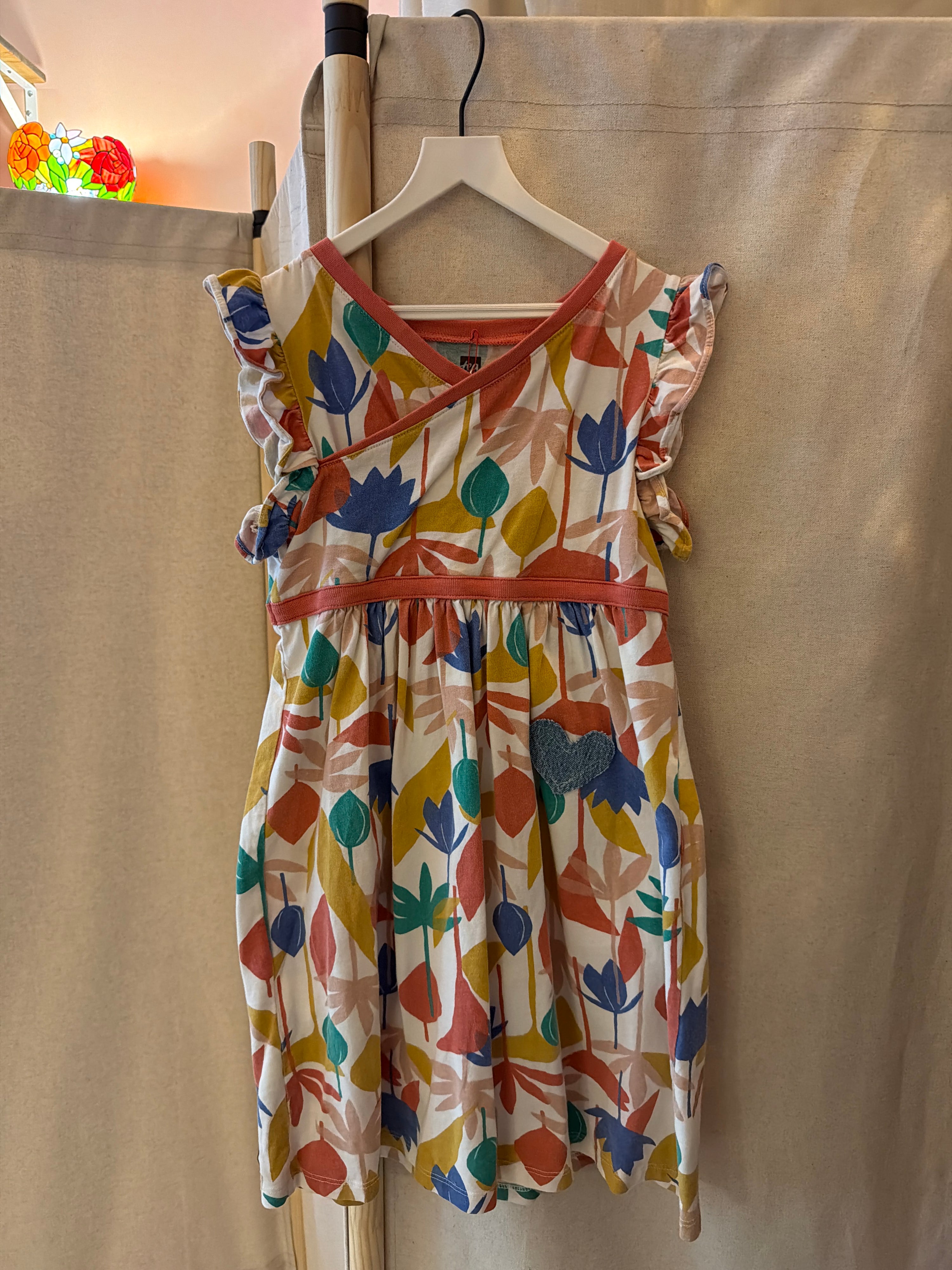 tea heart patch Dress / 7