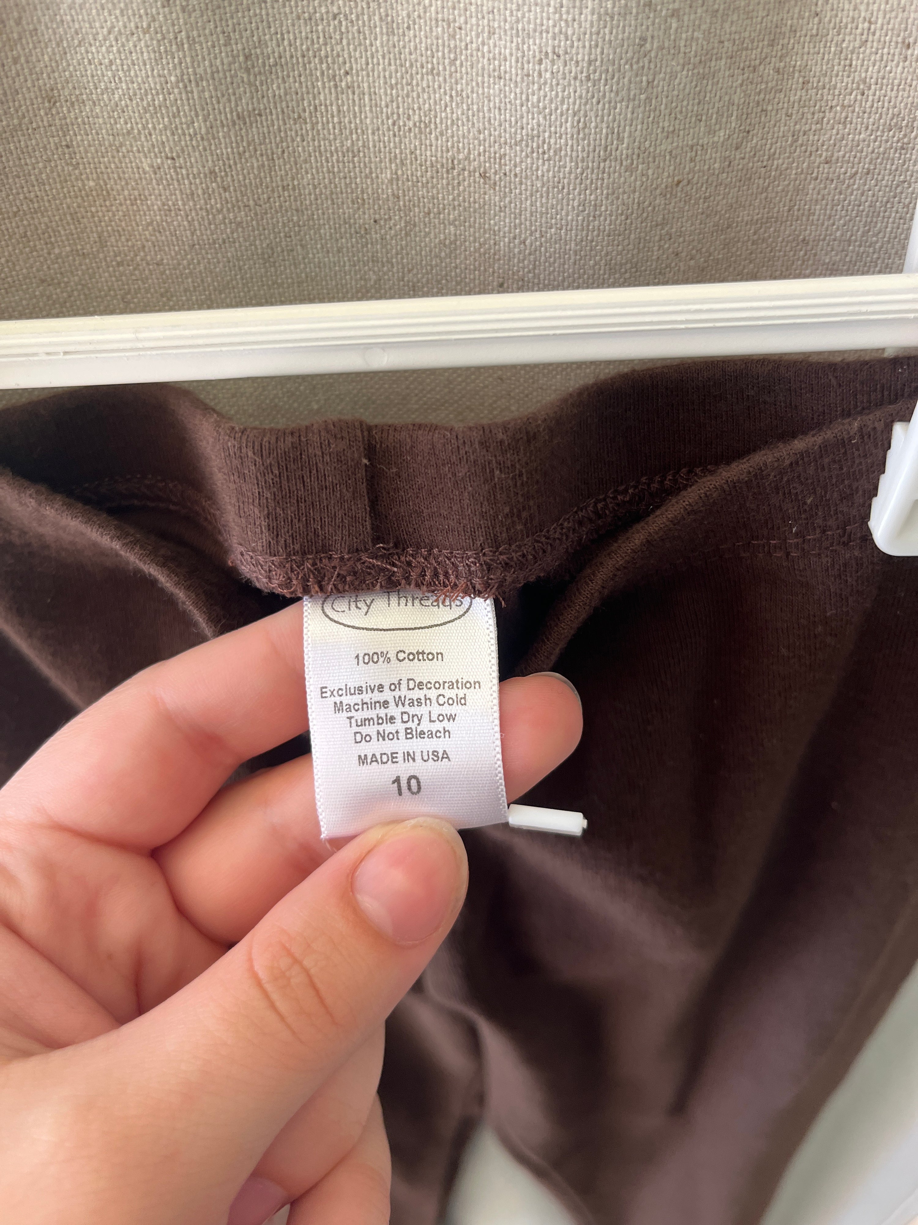 city threads Brown Leggings / 10