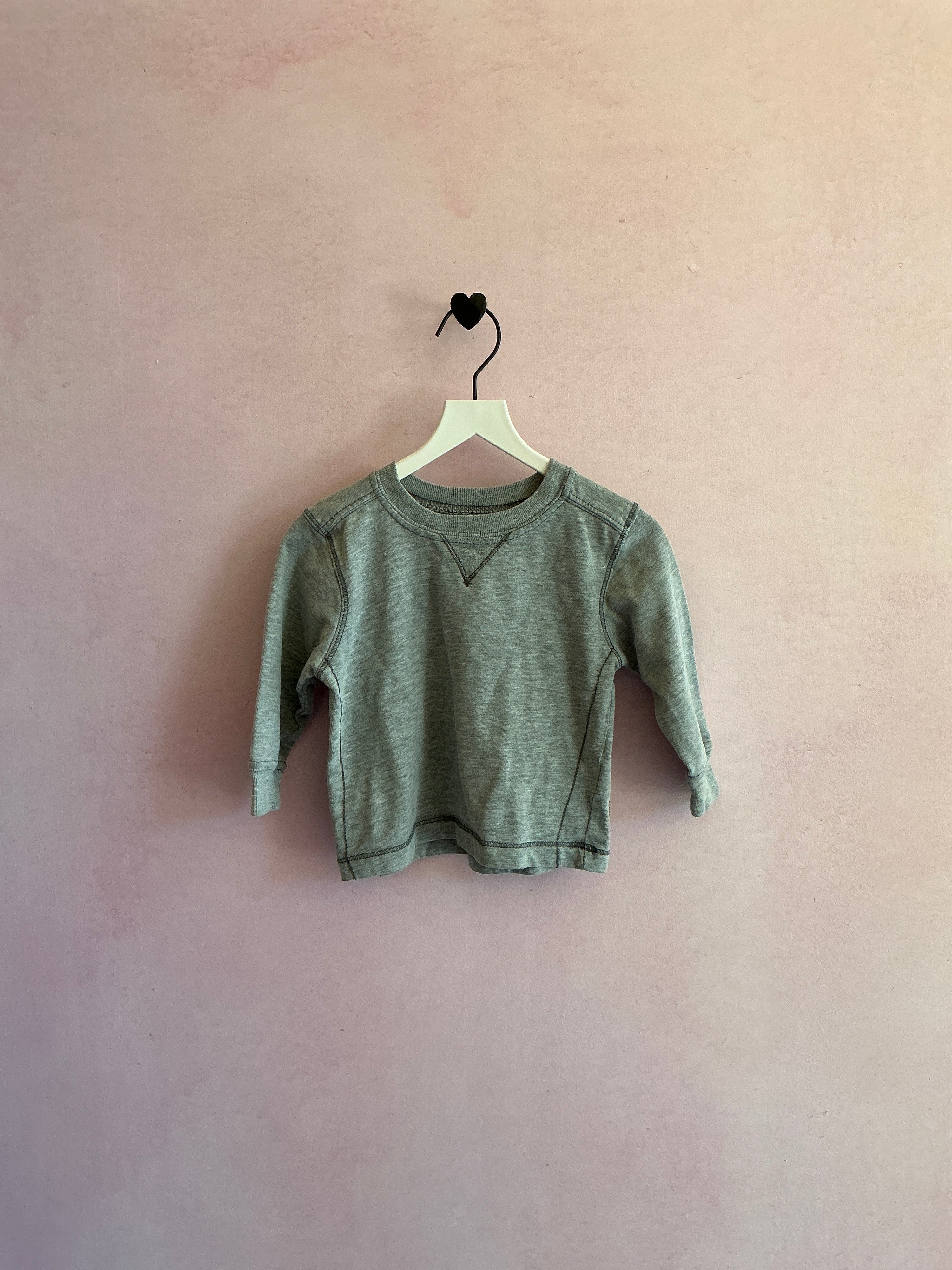 vintage old navy contrast stitch long sleeve  / 12-18 months