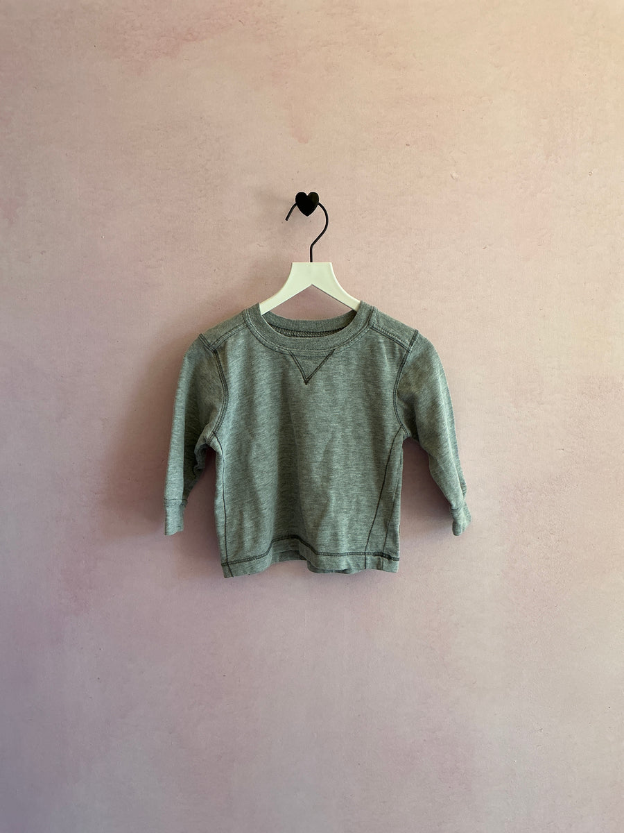 vintage old navy contrast stitch long sleeve  / 12-18 months