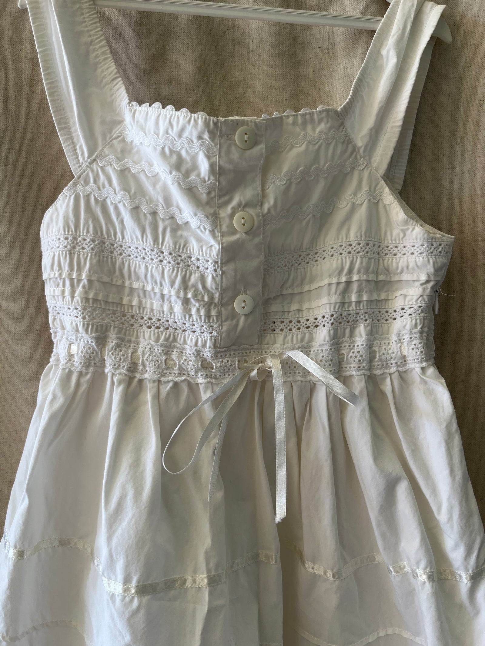 vintage Japanese Cotton Eyelet Dress / 9