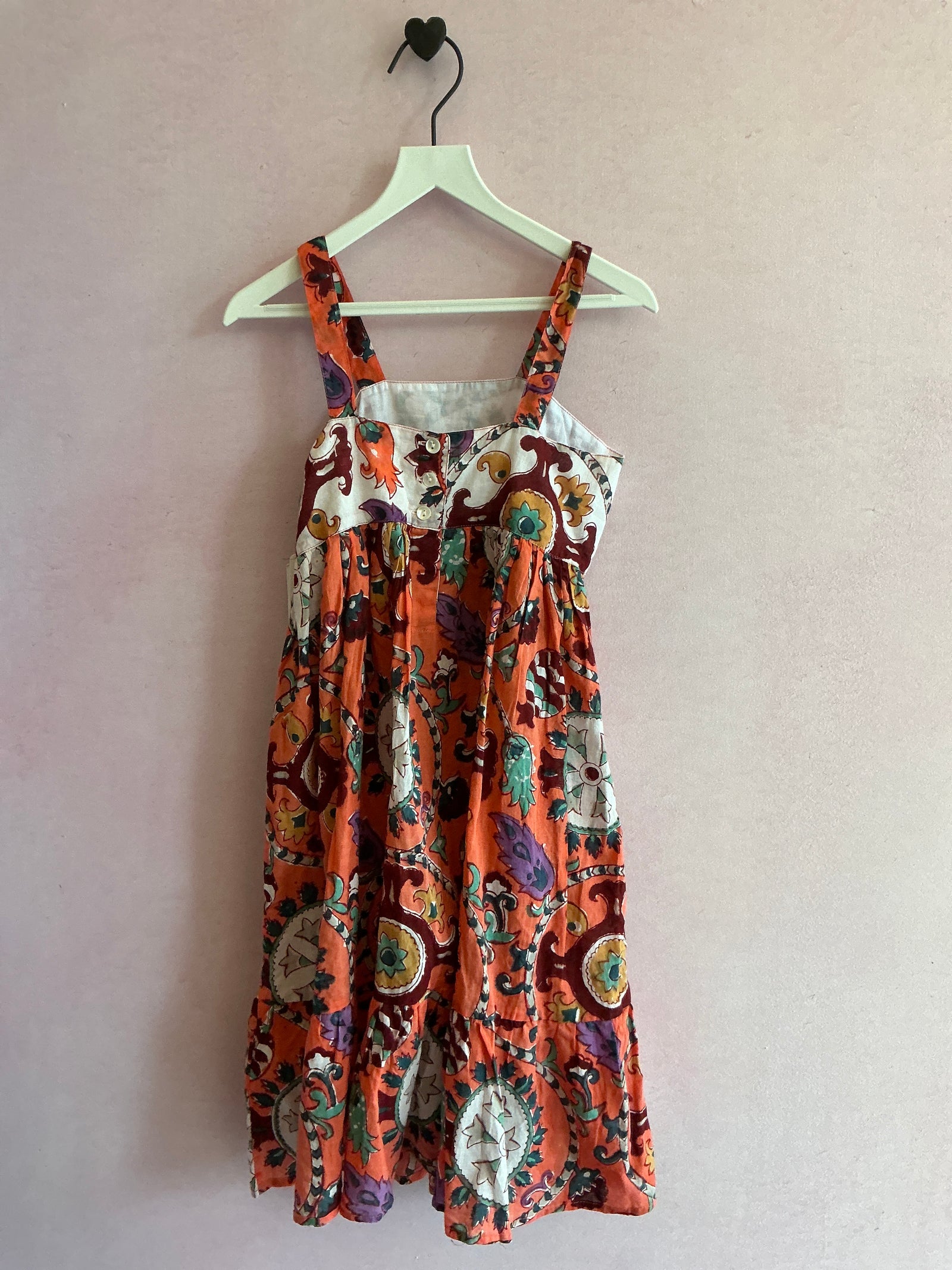 NWTs Anokhi Sunset Paisley Dress / 4-5 years