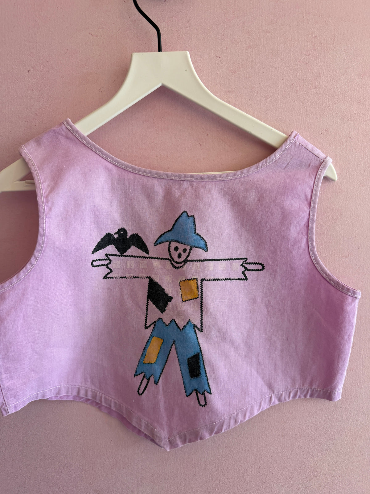 vintage homemade scarecrow top / 4-5