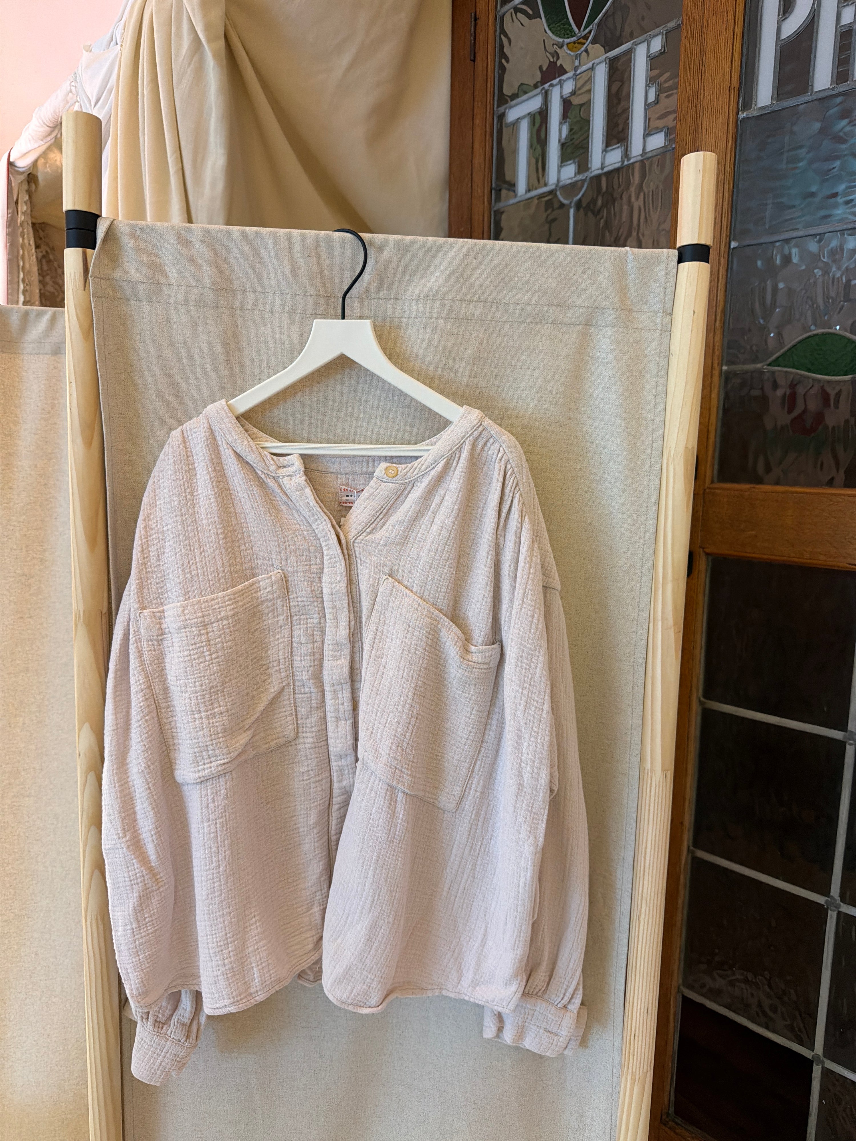 Morley Cream Poets Button Down / 10