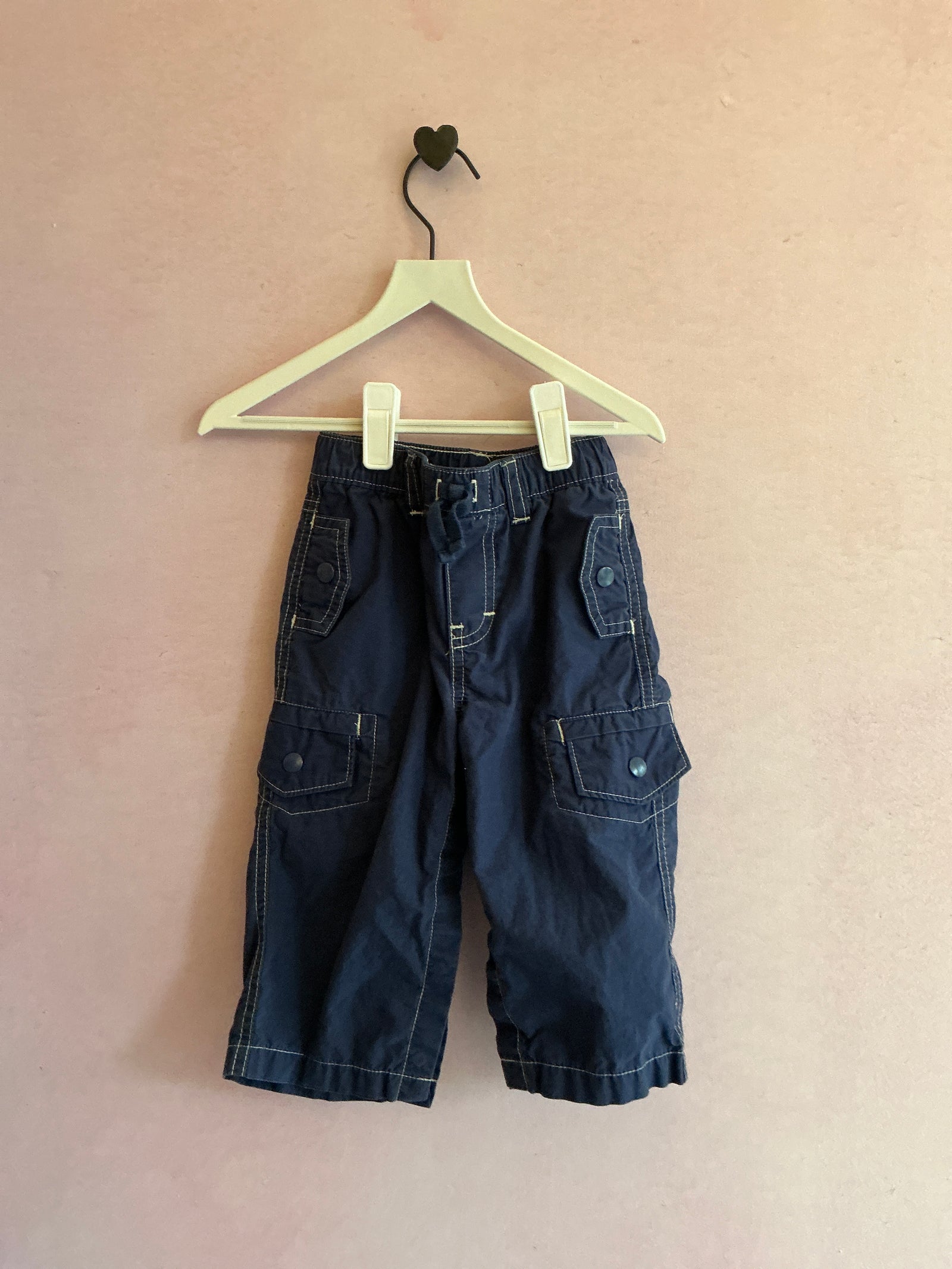 '07 baby Gap Navy Blue Cargo Pants / 12-18 months