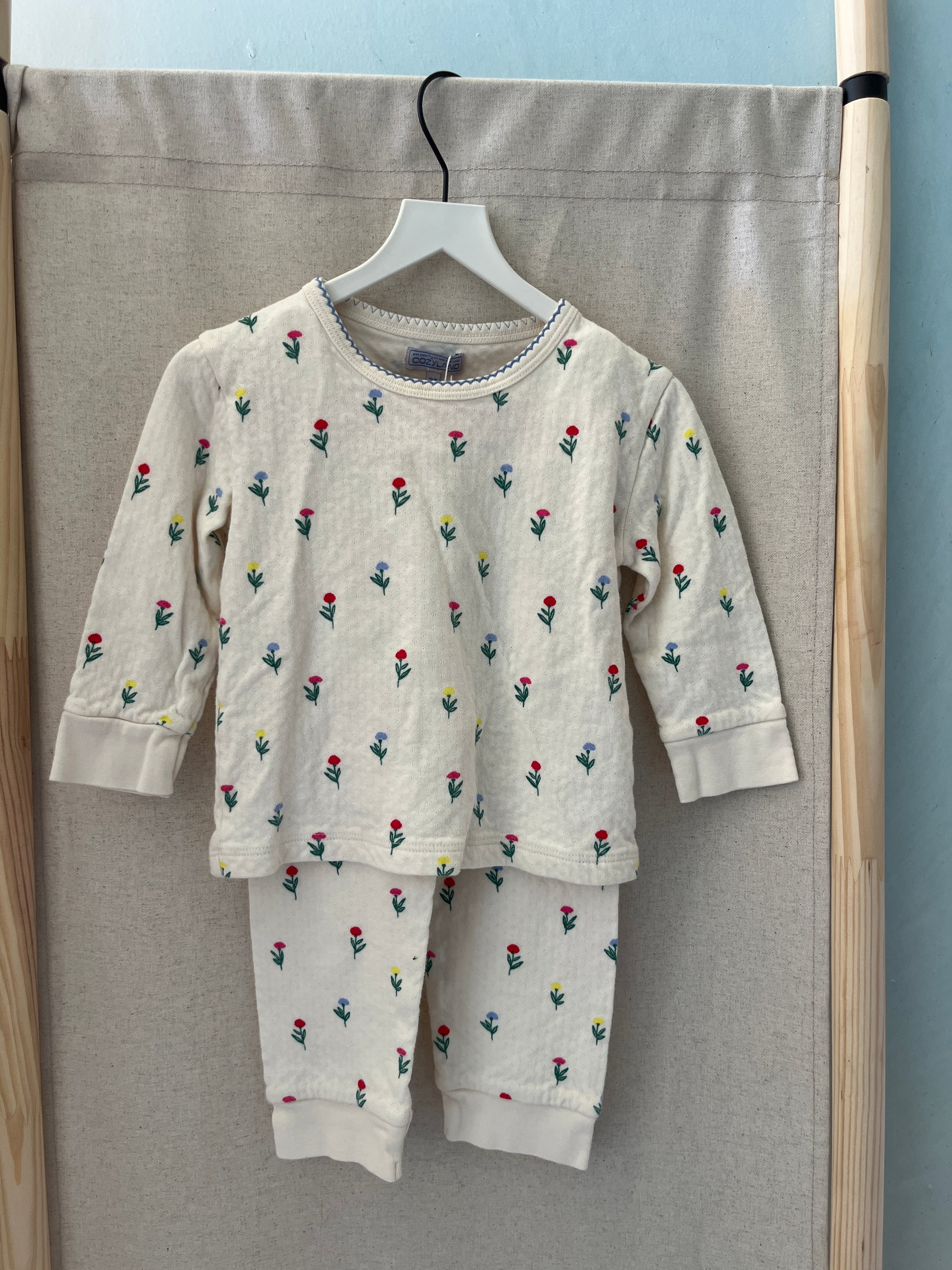 Cozy Land Pointelle Tulips 2 Piece Set / 3