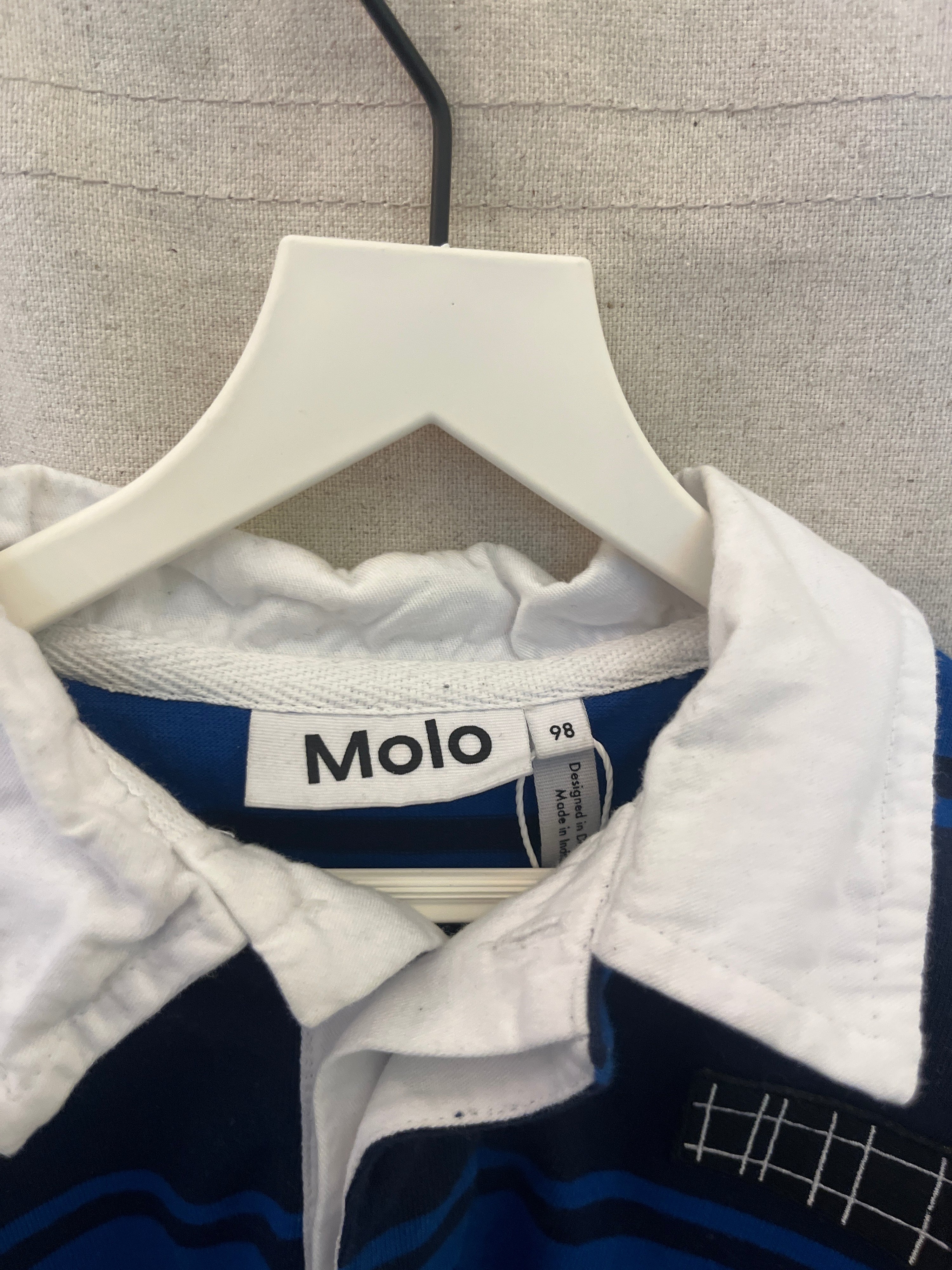 Molo Blue White collar Sweater / 9