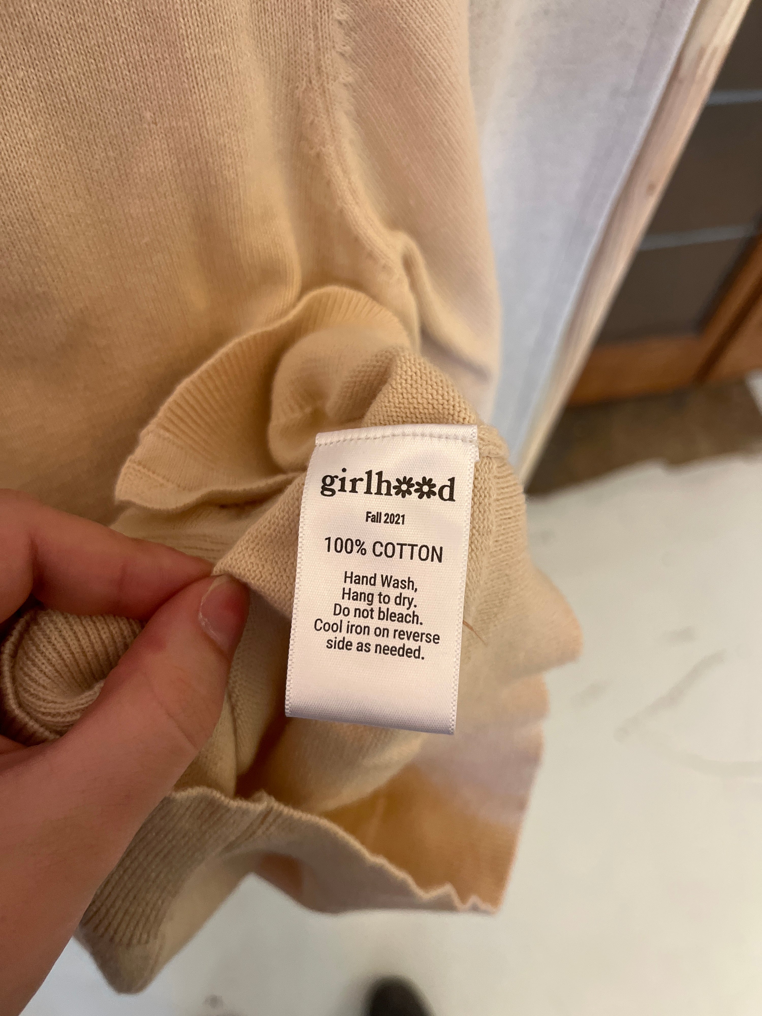girlhood by little stocking company Yellow Sweater / 8