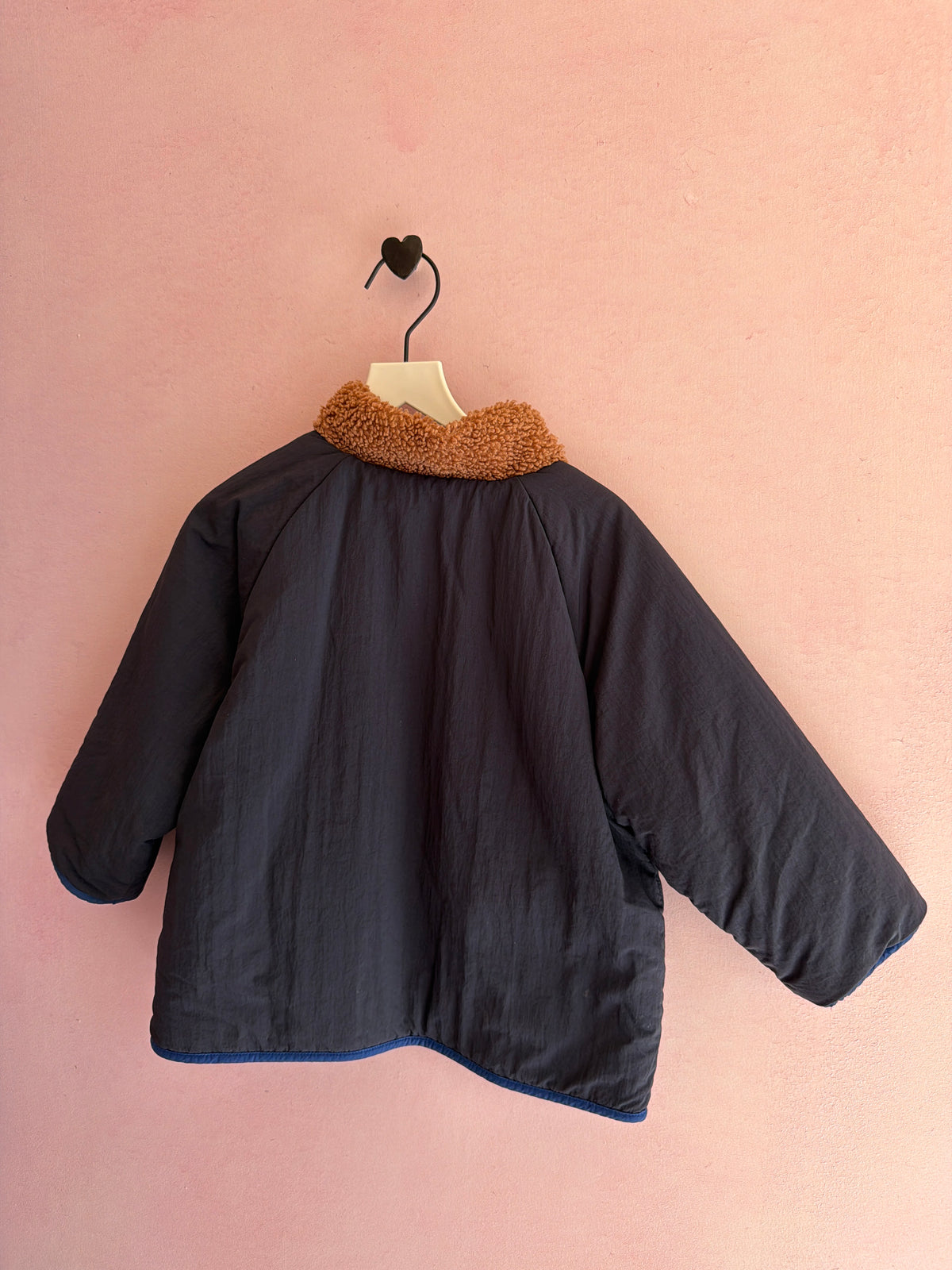 Konny Navy Sherpa Fleece Bomber Jacket / 2T