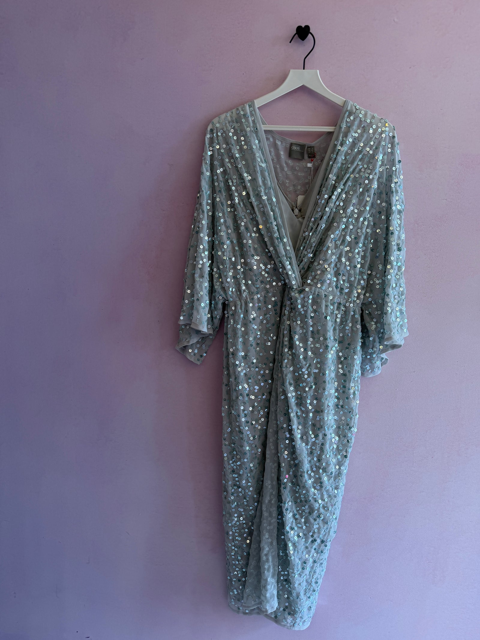 ASOS Silver Sequin Dress / Women's 6