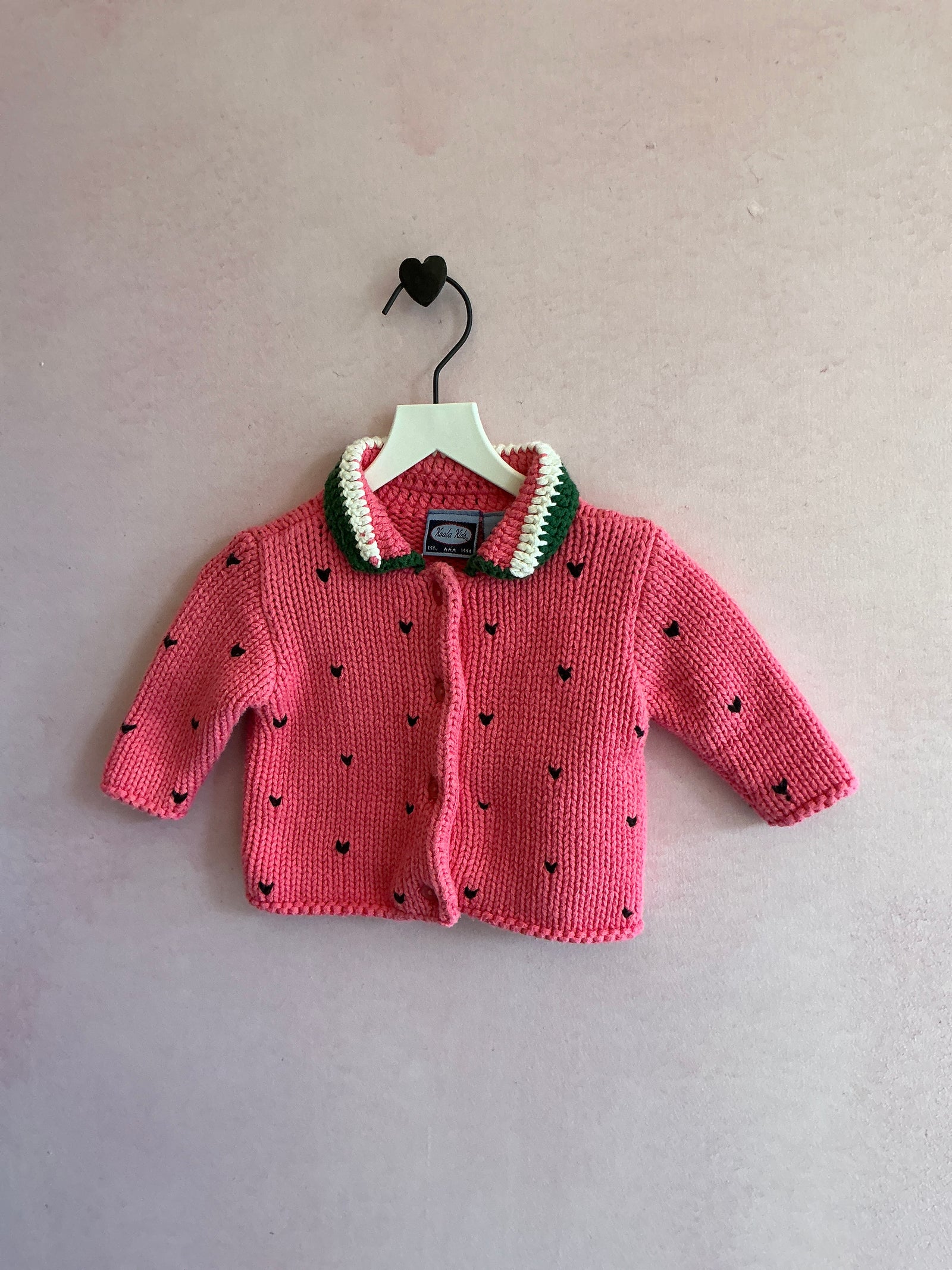 vintage 1994 Watermelon Sweater Set / 0-3 months