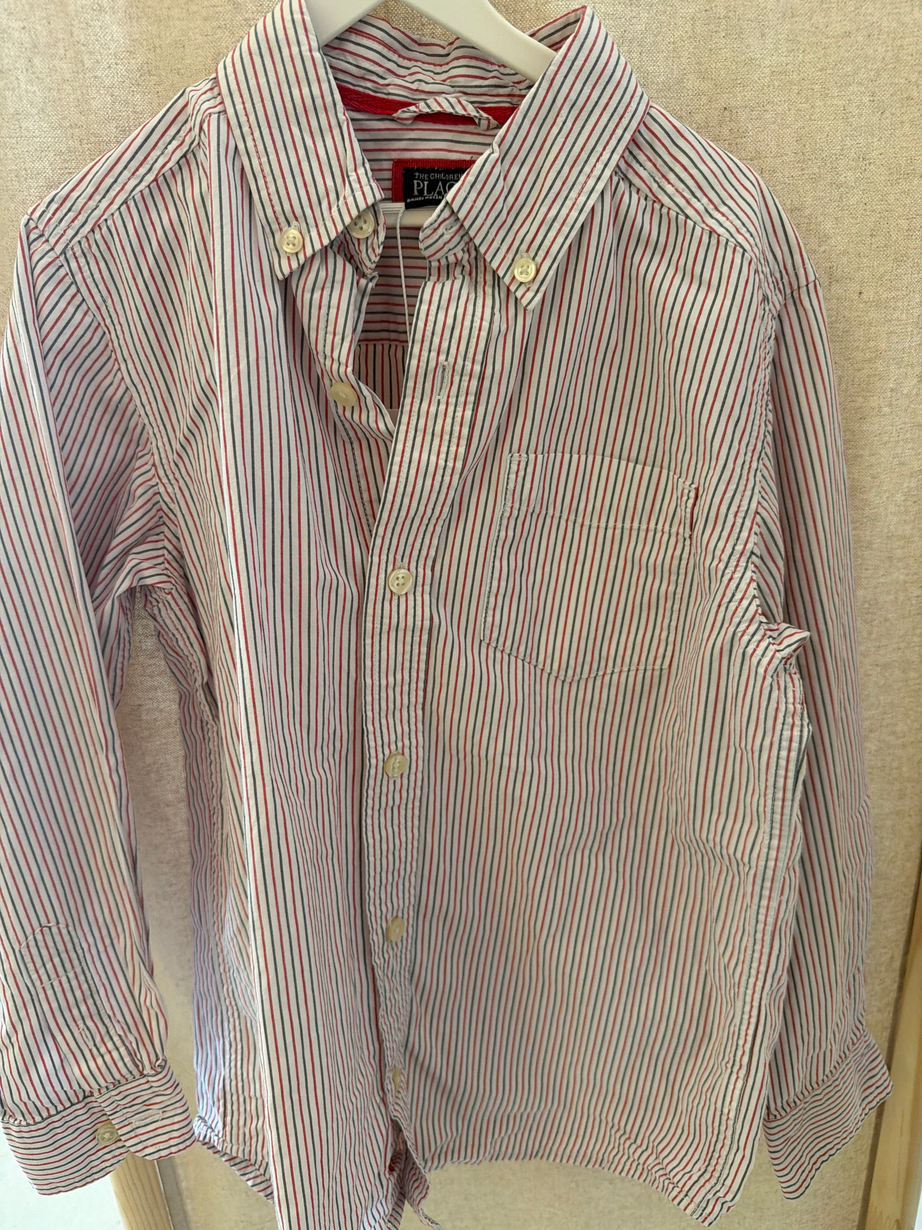 The Children's Place Red Stripe Shirt / 7-8 Years