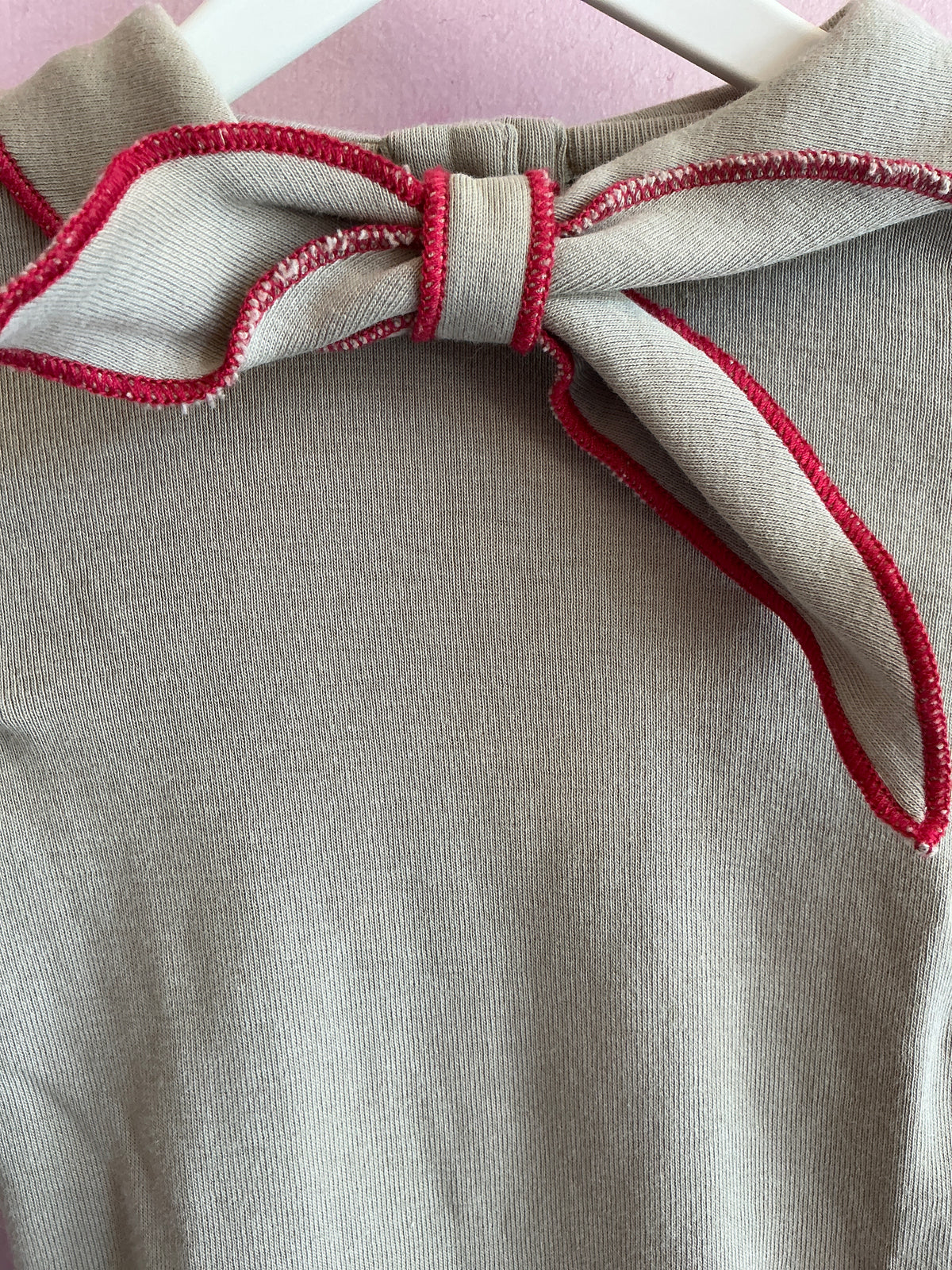 misha & puff Scout Red Contrast Stitch Olive Baby Onesie / 0-6 months