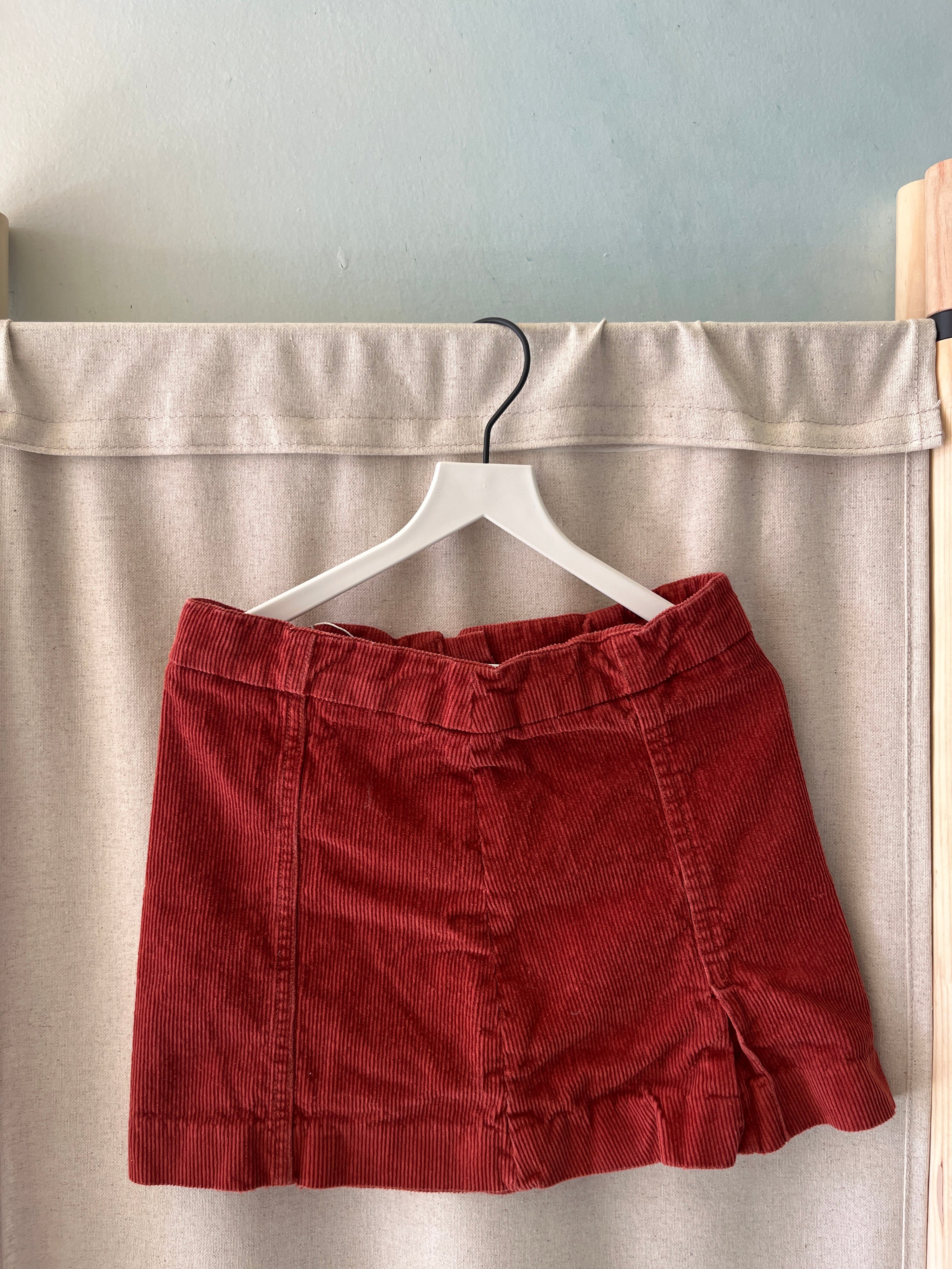 acanthe Rust Cord Skirt / 8