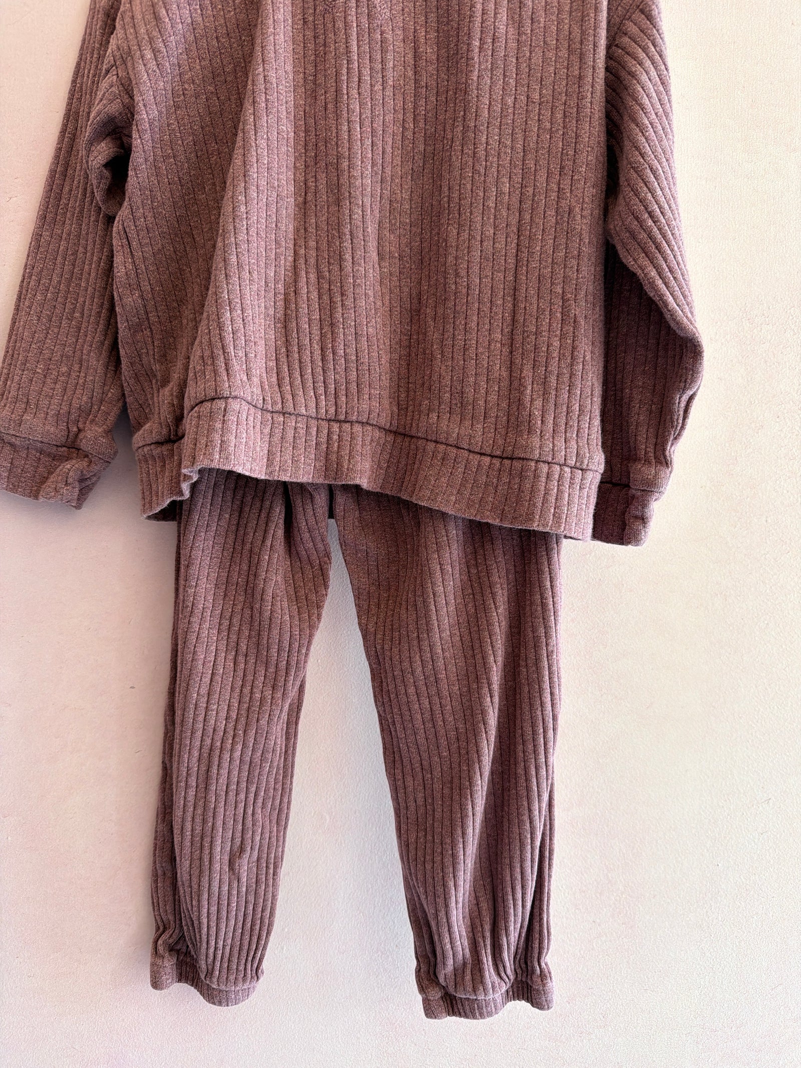 Kate Quinn Organics Mauve Ribbed Top & Leggings 2 Piece Set / 5